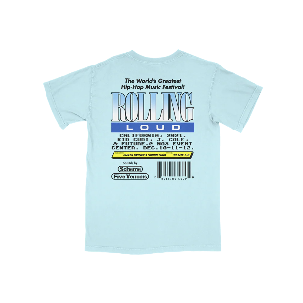 Cali Games T-Shirt Ice Blue LA 2021 - Image 2