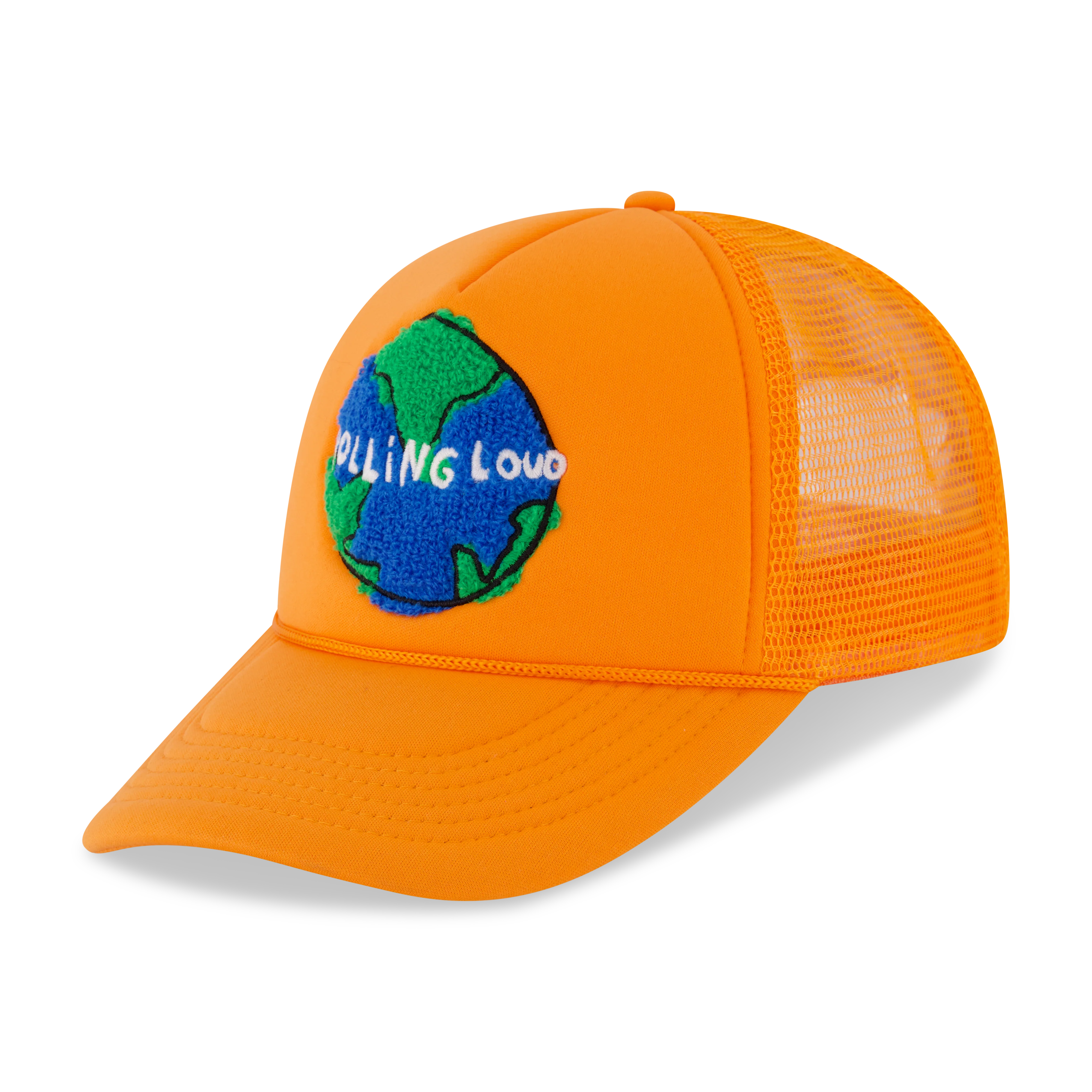 Chenille World Tour Orange Trucker Hat