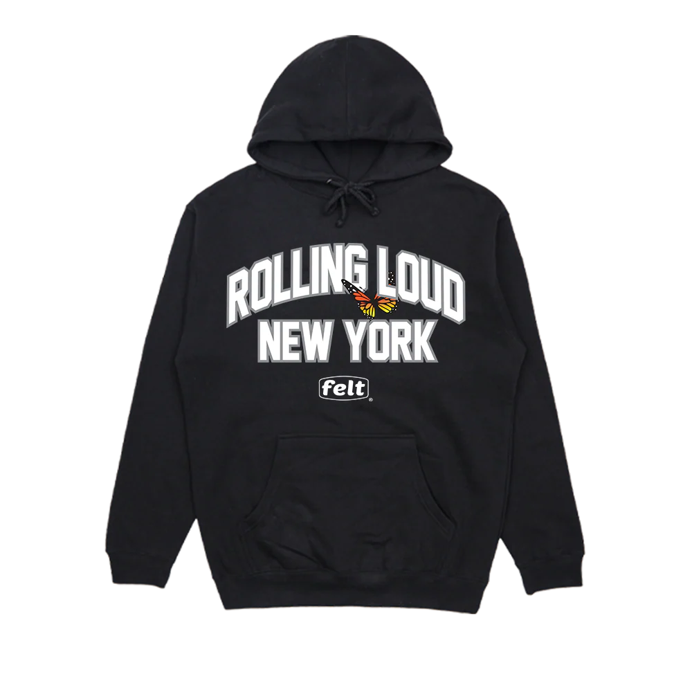 RL x Felt Collegiate Black Hoodie