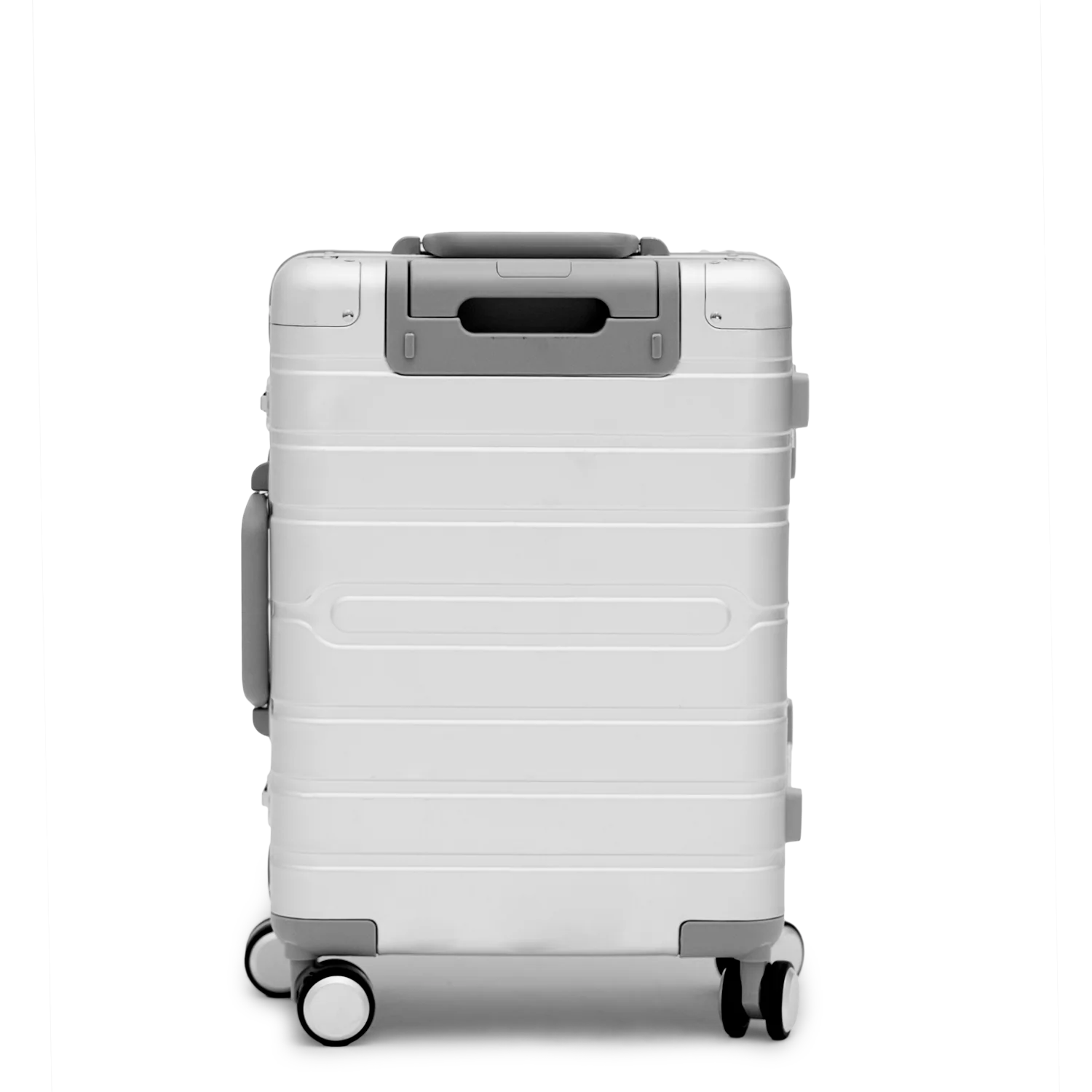 Exclusive Miami 22' Carry On Suitcase Silver Roll Away - Image 2