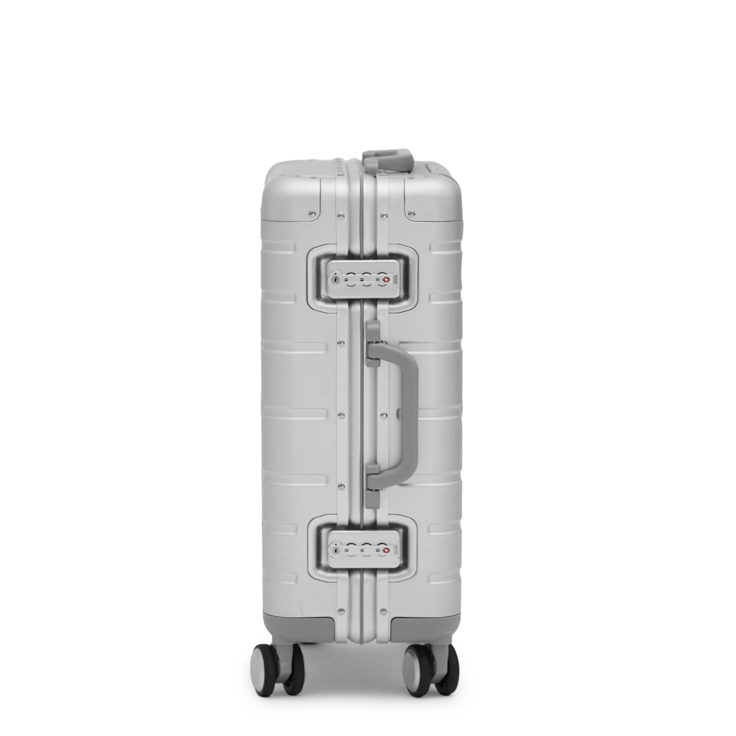 Exclusive Miami 22' Carry On Suitcase Silver Roll Away - Image 3