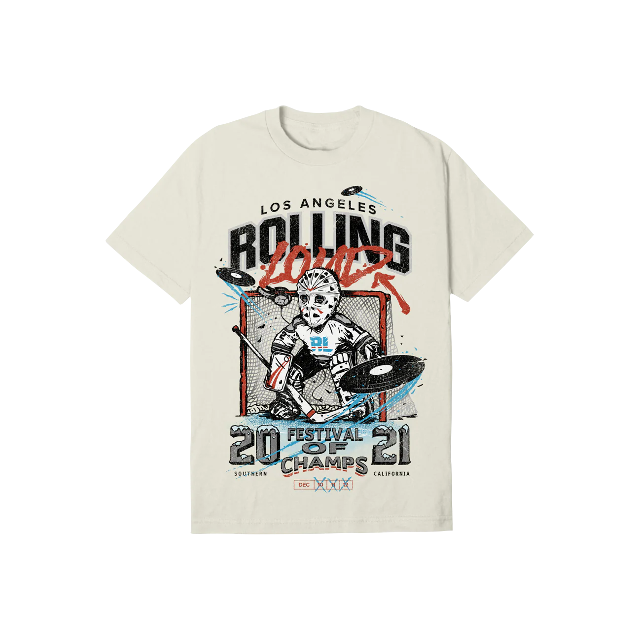 Faceoff T Shirt White LA 2021