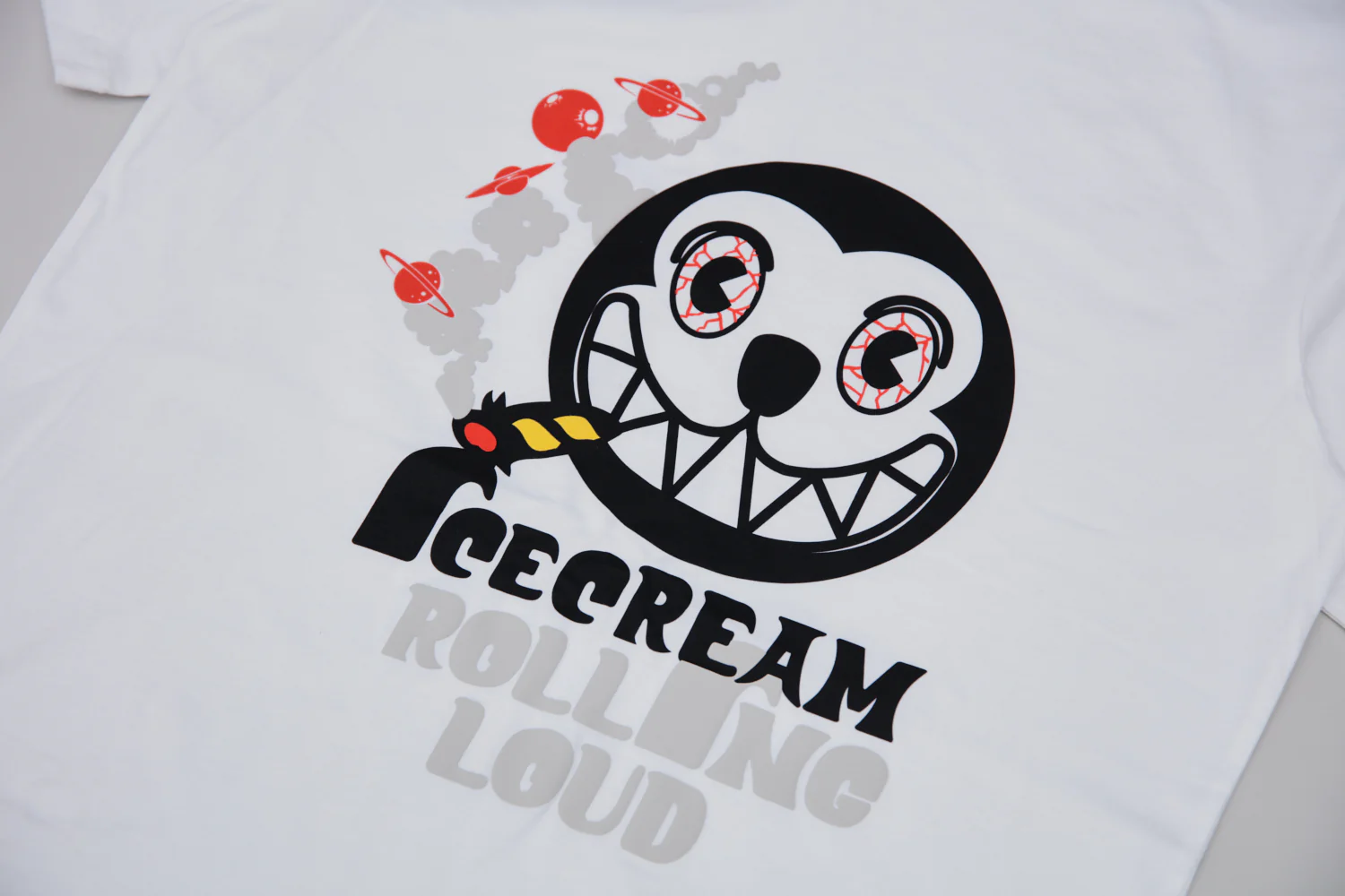 ICECREAM X ROLLING LOUD RUNNING DOG FACE TEE - Image 3