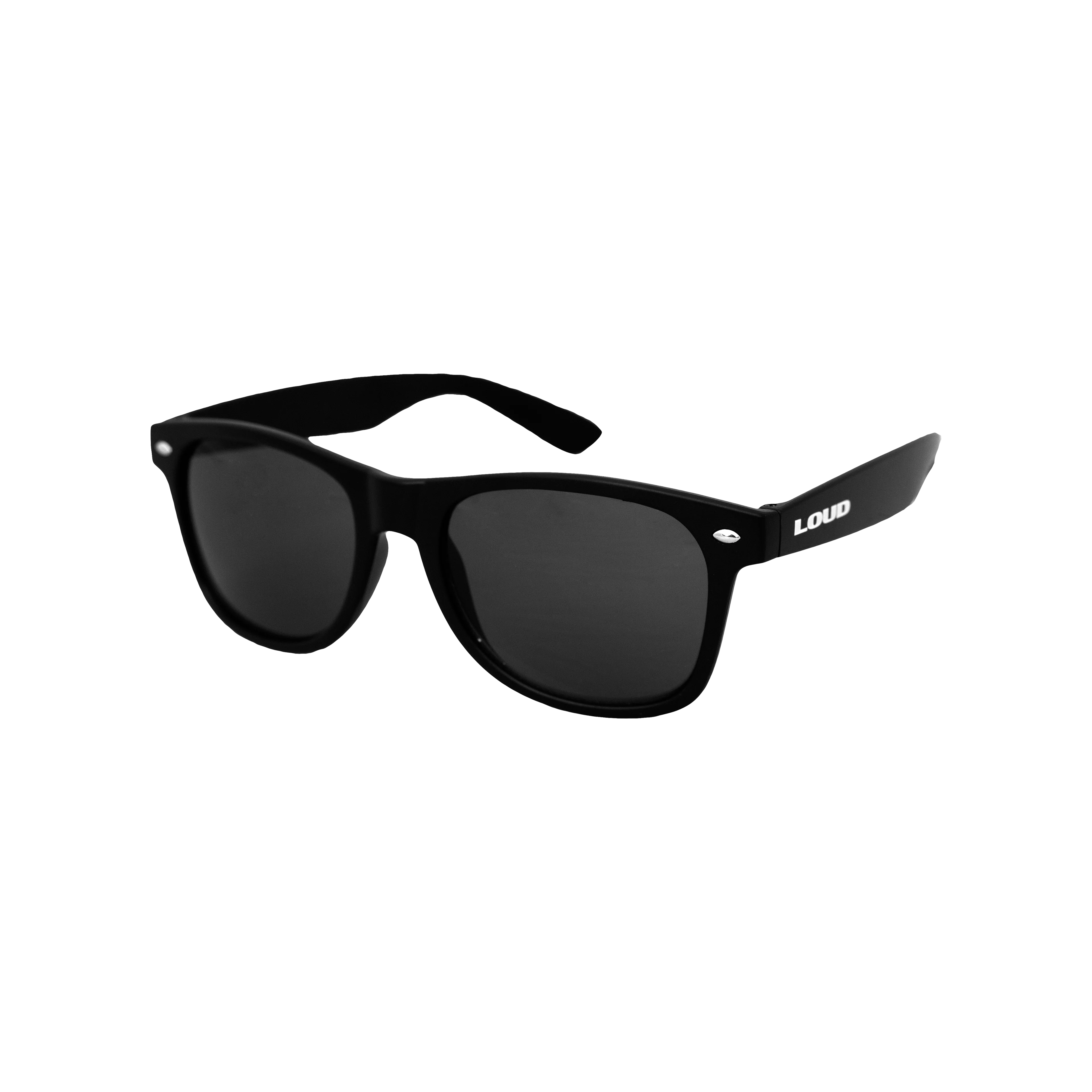 LOUD Wayfarer Sunglasses Matte Black Finish