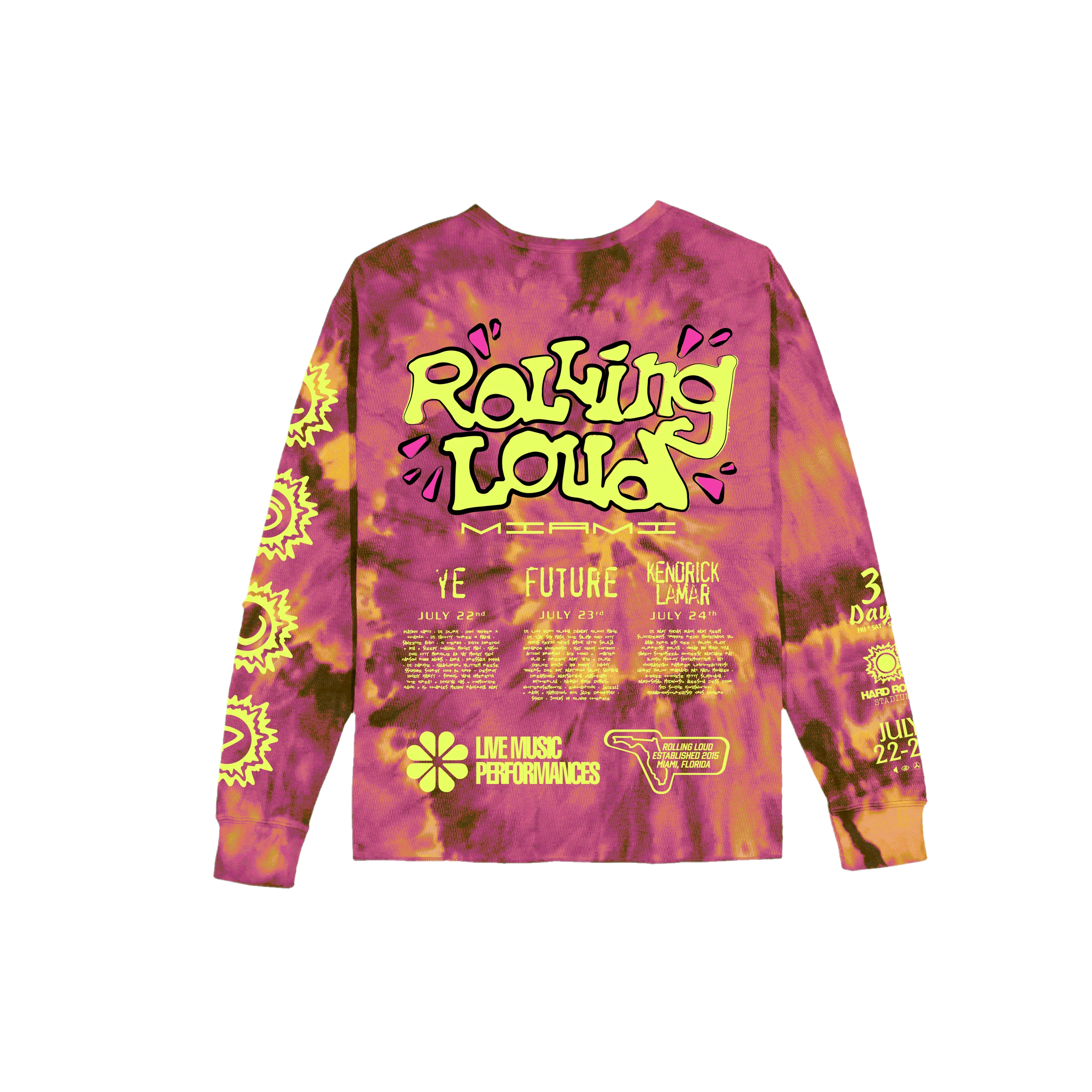 Magenta Thermal Long Sleeve Tee Miami 22