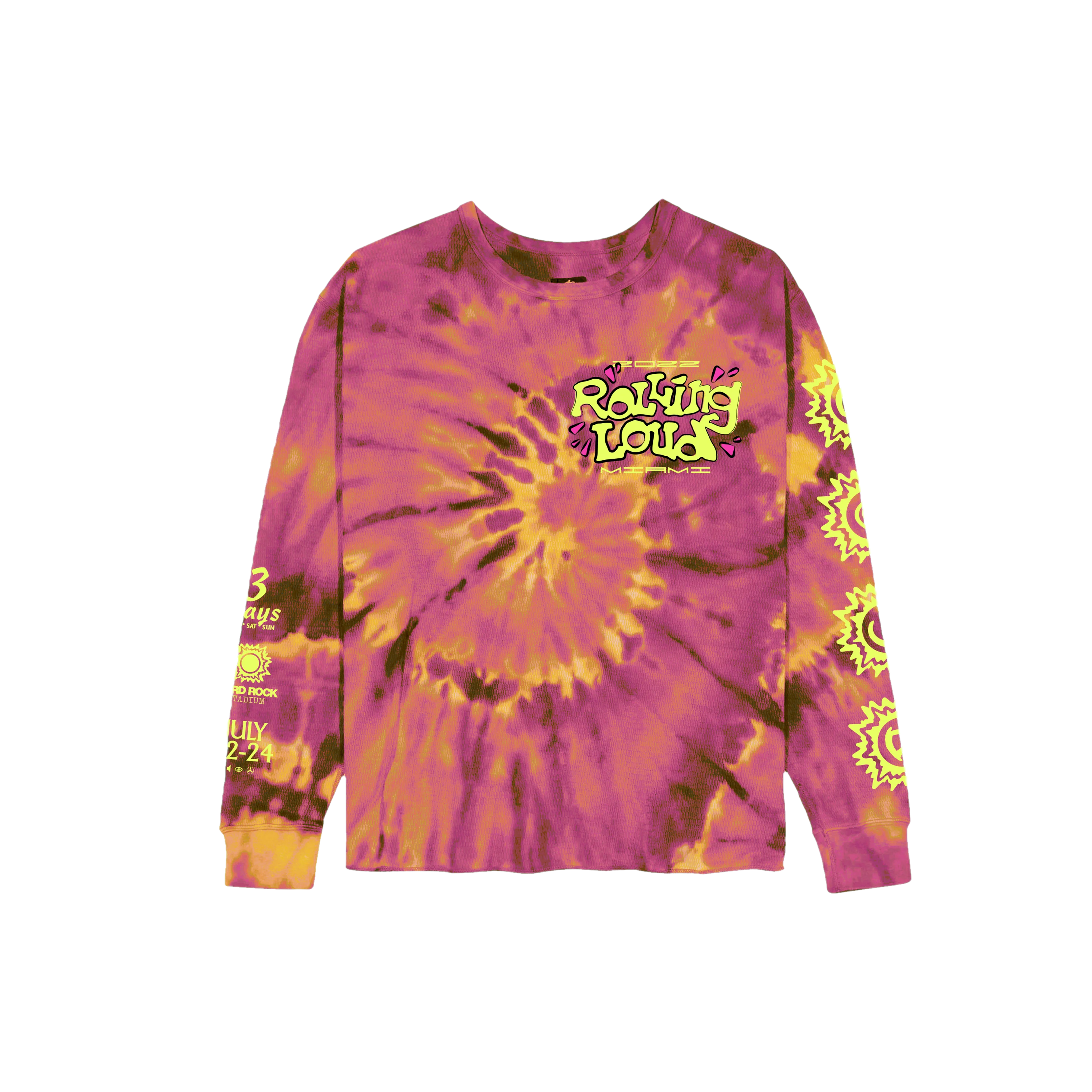 Magenta Thermal Long Sleeve Tee Miami 22 - Image 2