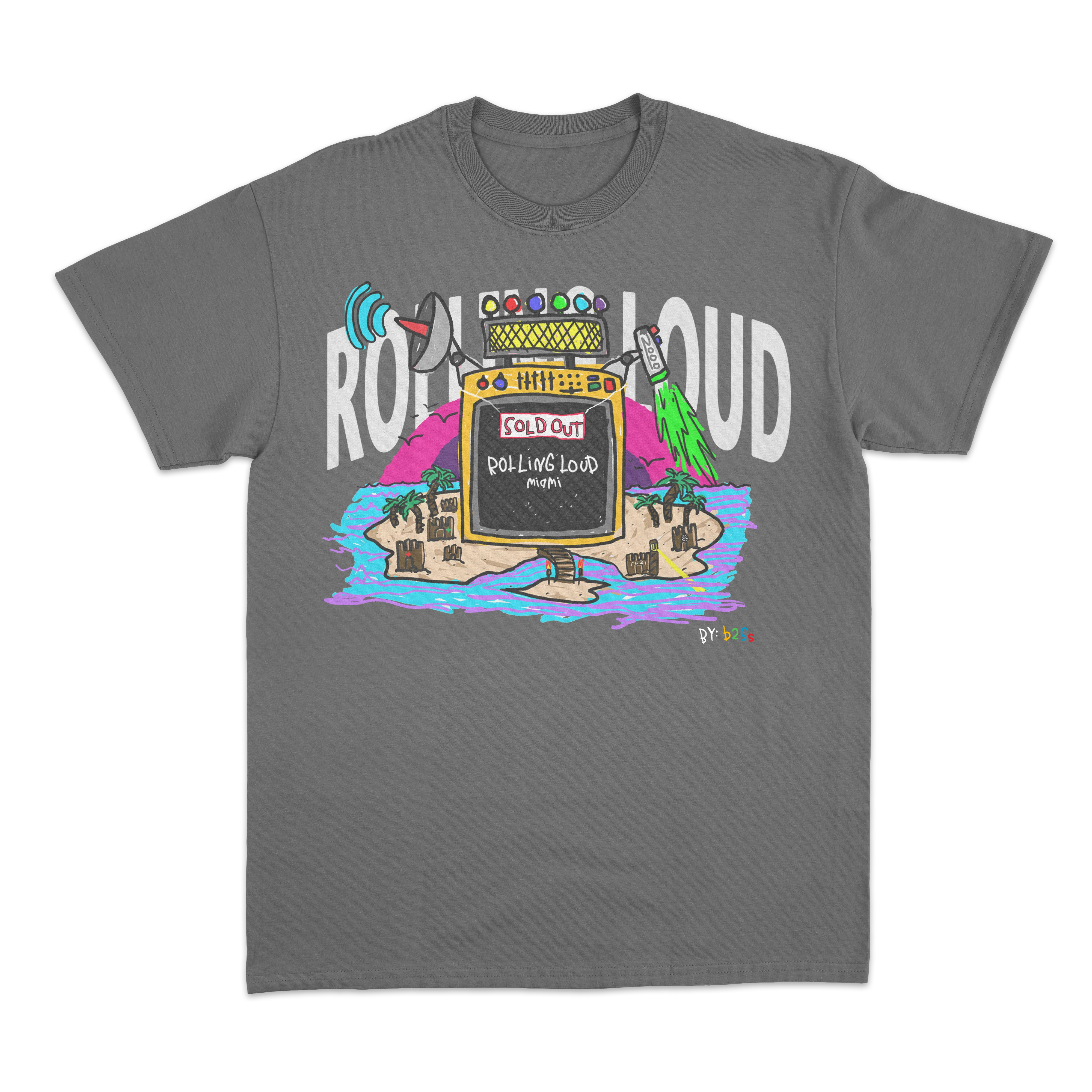Miami 2021 Exclusive Line Up Tee - Vintage Black