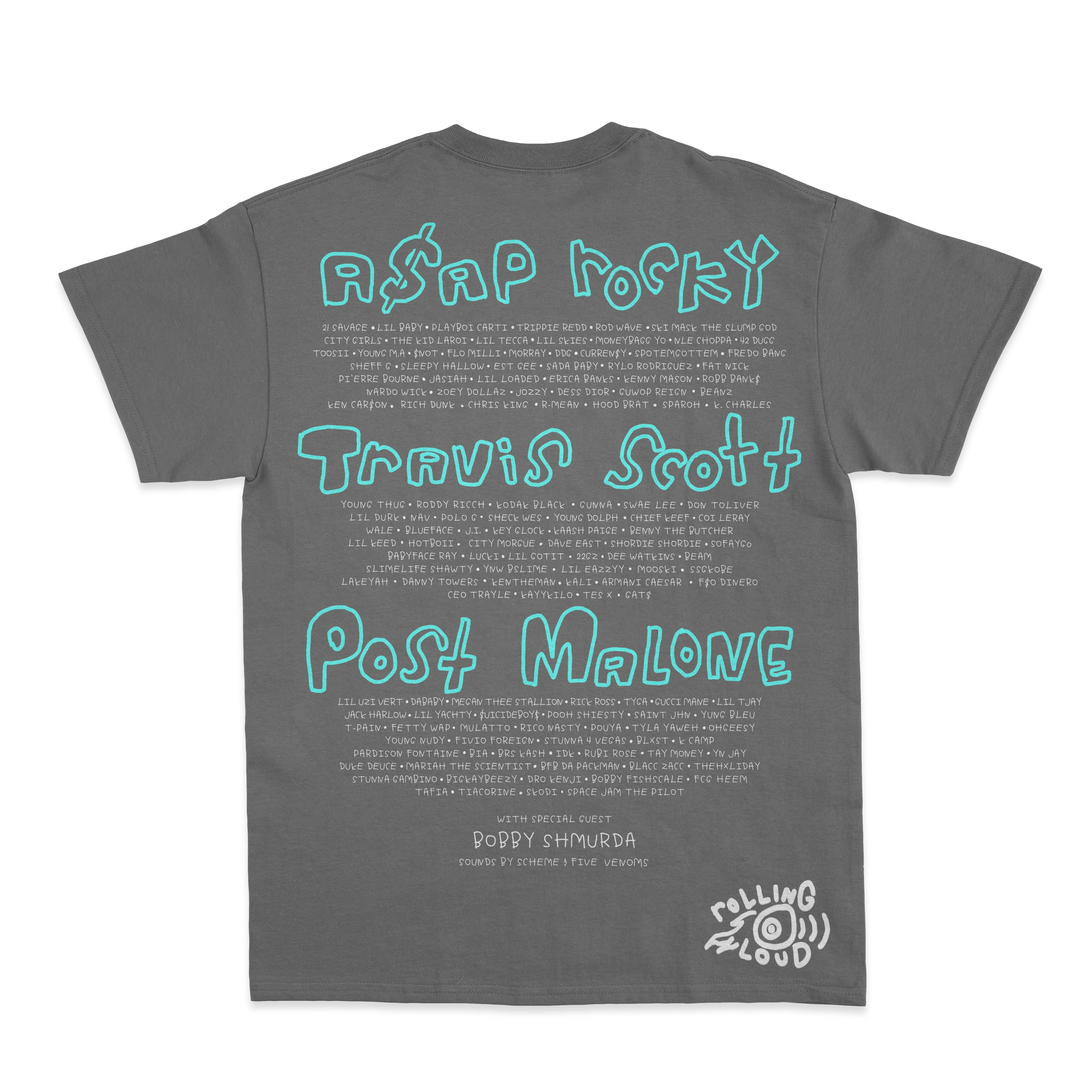 Miami 2021 Exclusive Line Up Tee - Vintage Black - Image 2