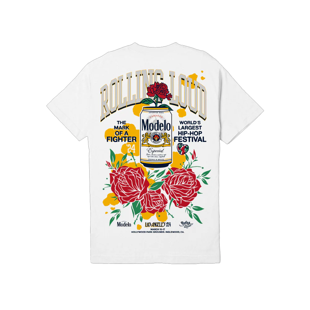 Modelo X RL LA 24 Modelo Time White Tee ( Online Exclusive ) - Image 2