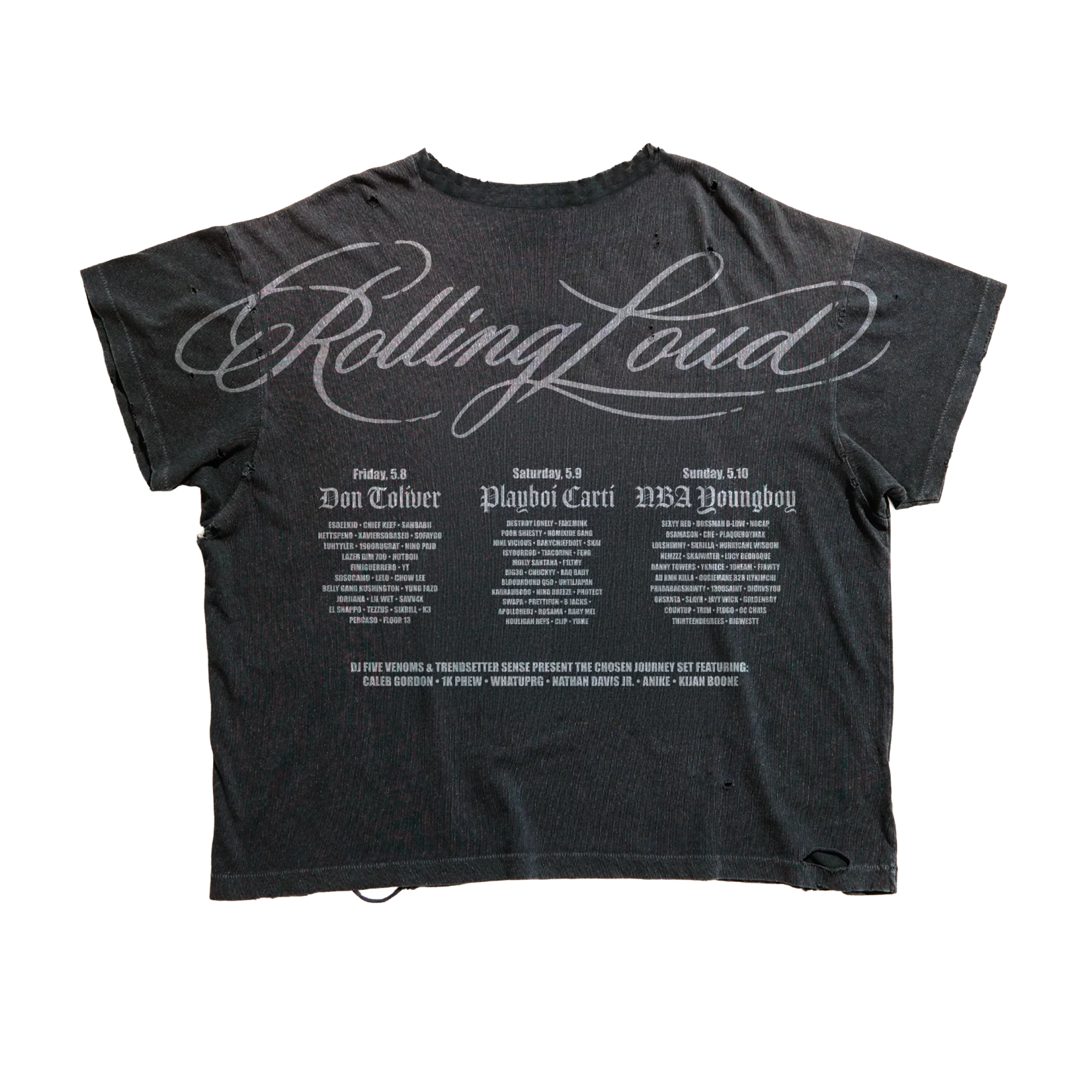 Orlando Takeover Washed Black Bling 26 Lineup Tee - Image 2
