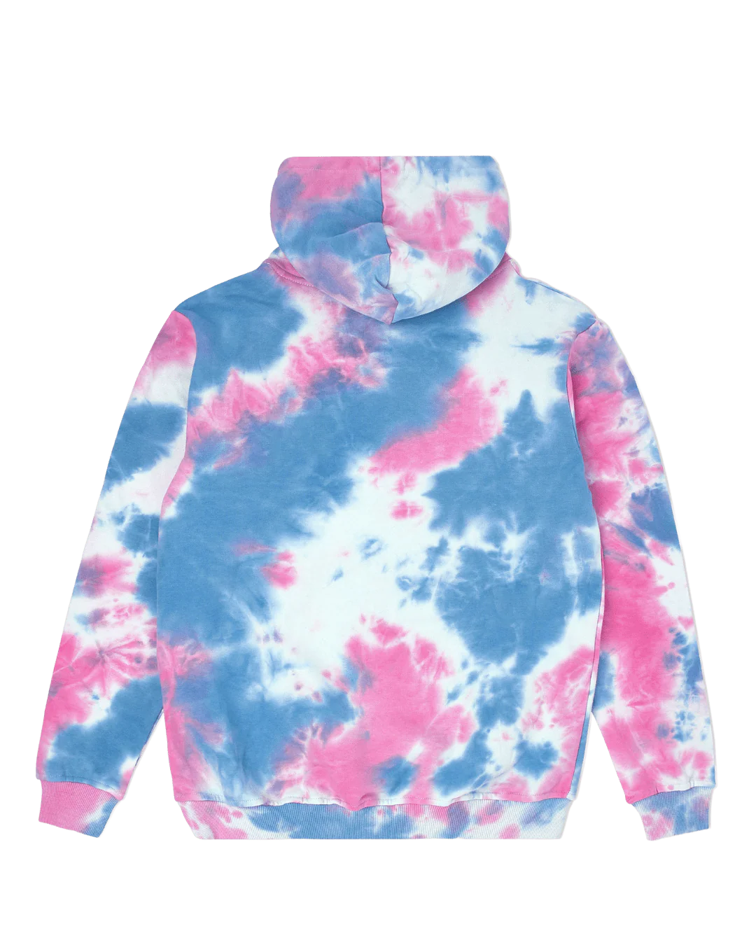 Puffy Logo Tie Dye Classic Pink Hoodie - Image 2