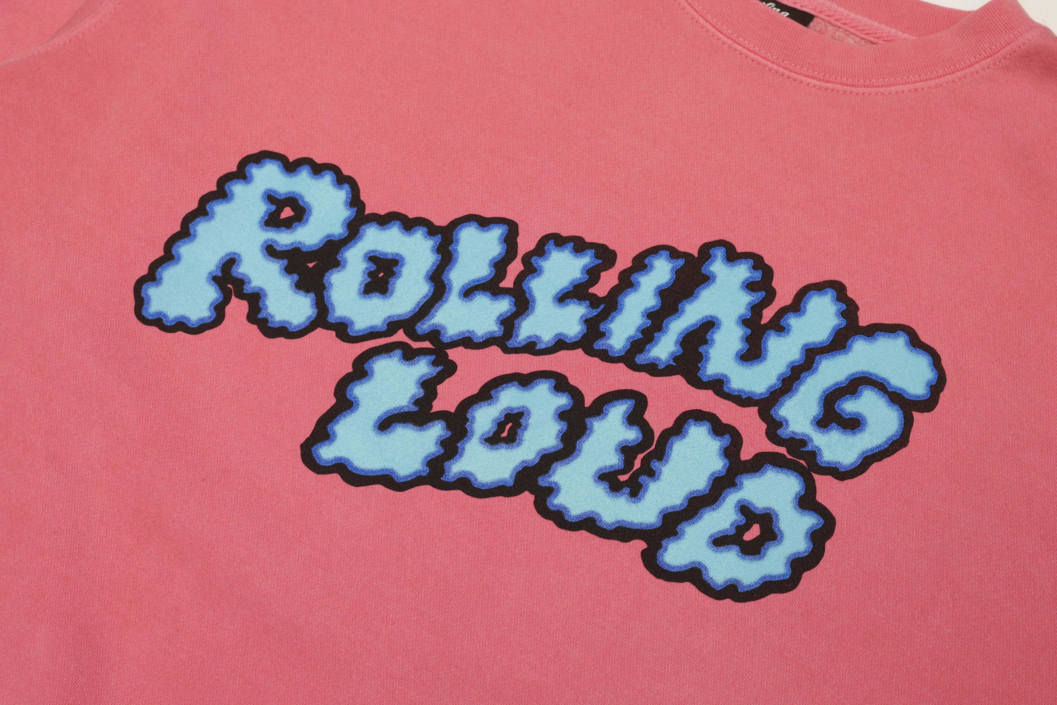 Puffy Logo Washed Pink Crewneck - Image 2