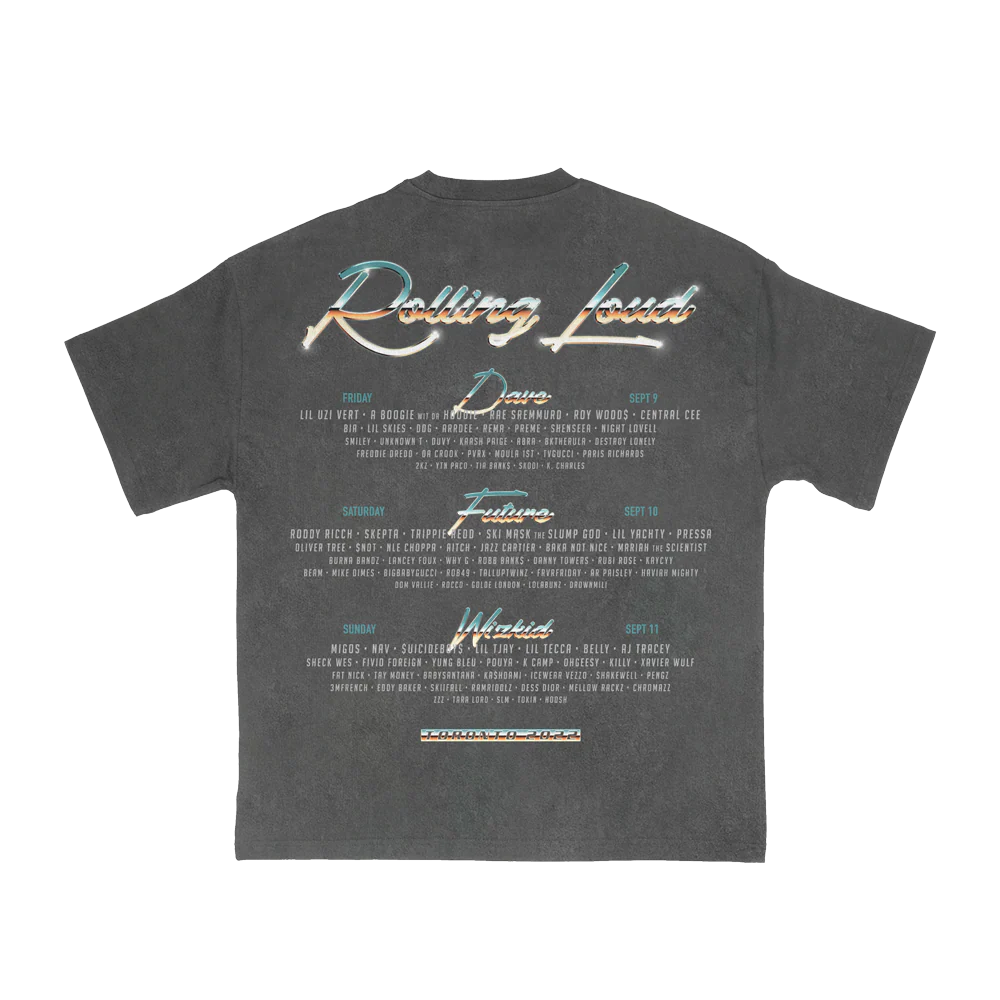 RL 80's Chrome T Shirt Acid Wash Toronto 22' - Image 2