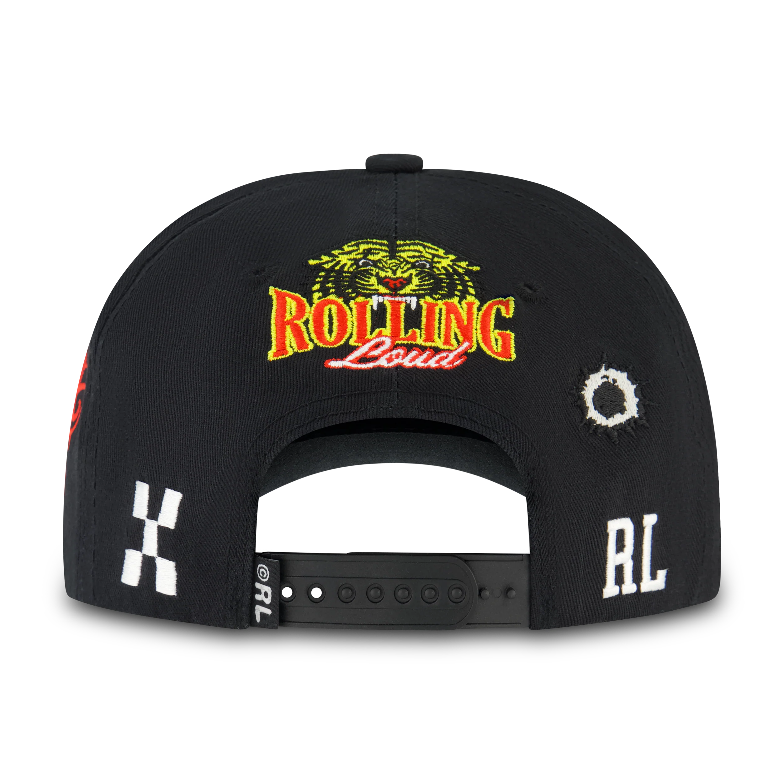 RL Black Patchwork 5 Panel Hat - Image 3