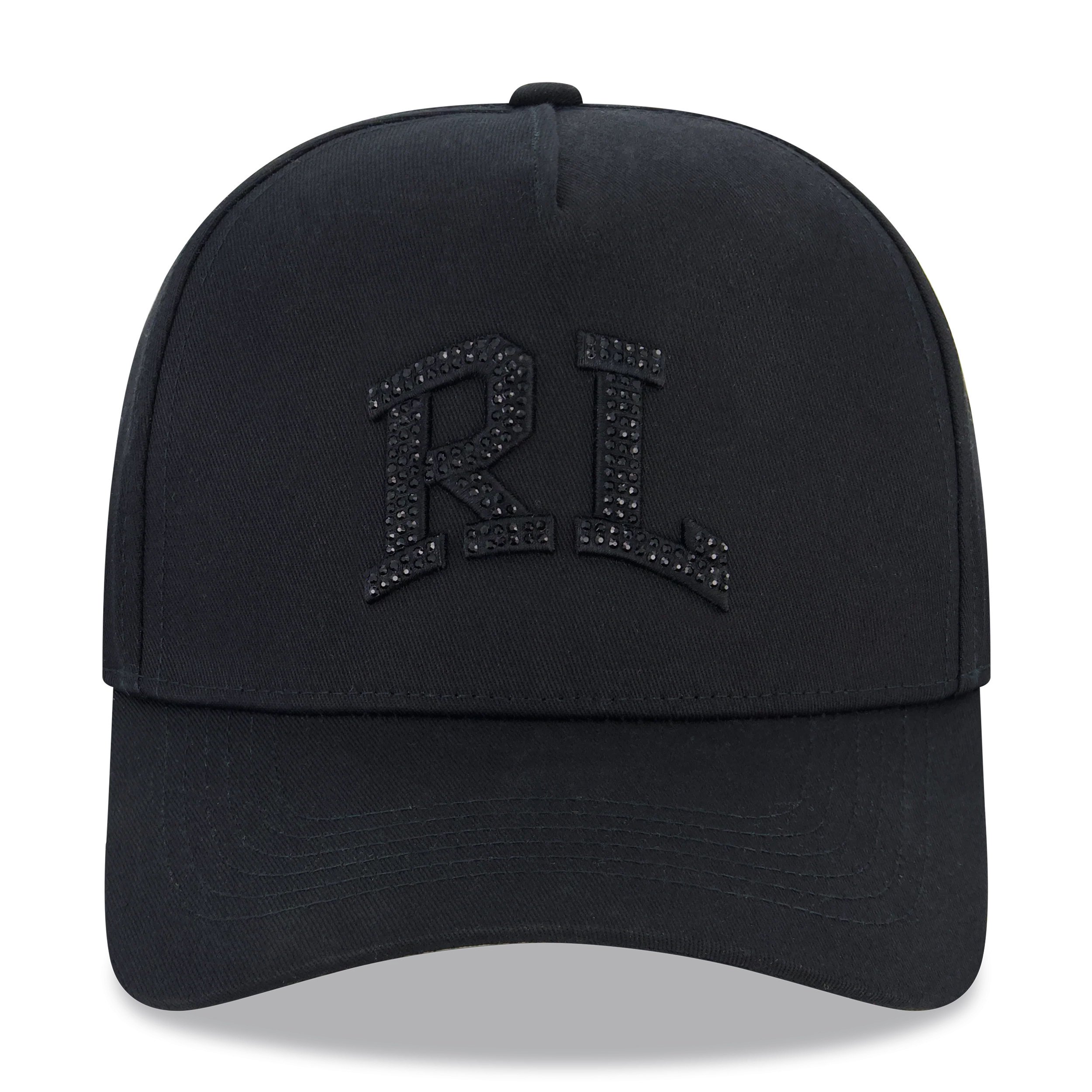RL BLACK RHINESTONE SNAPBACK HAT - Image 2