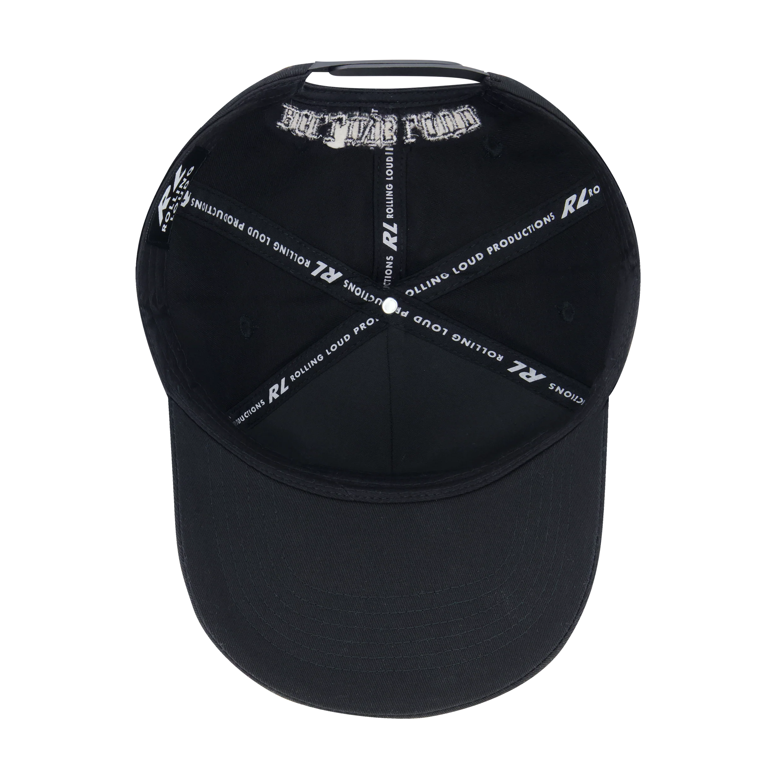 RL BLACK RHINESTONE SNAPBACK HAT - Image 5
