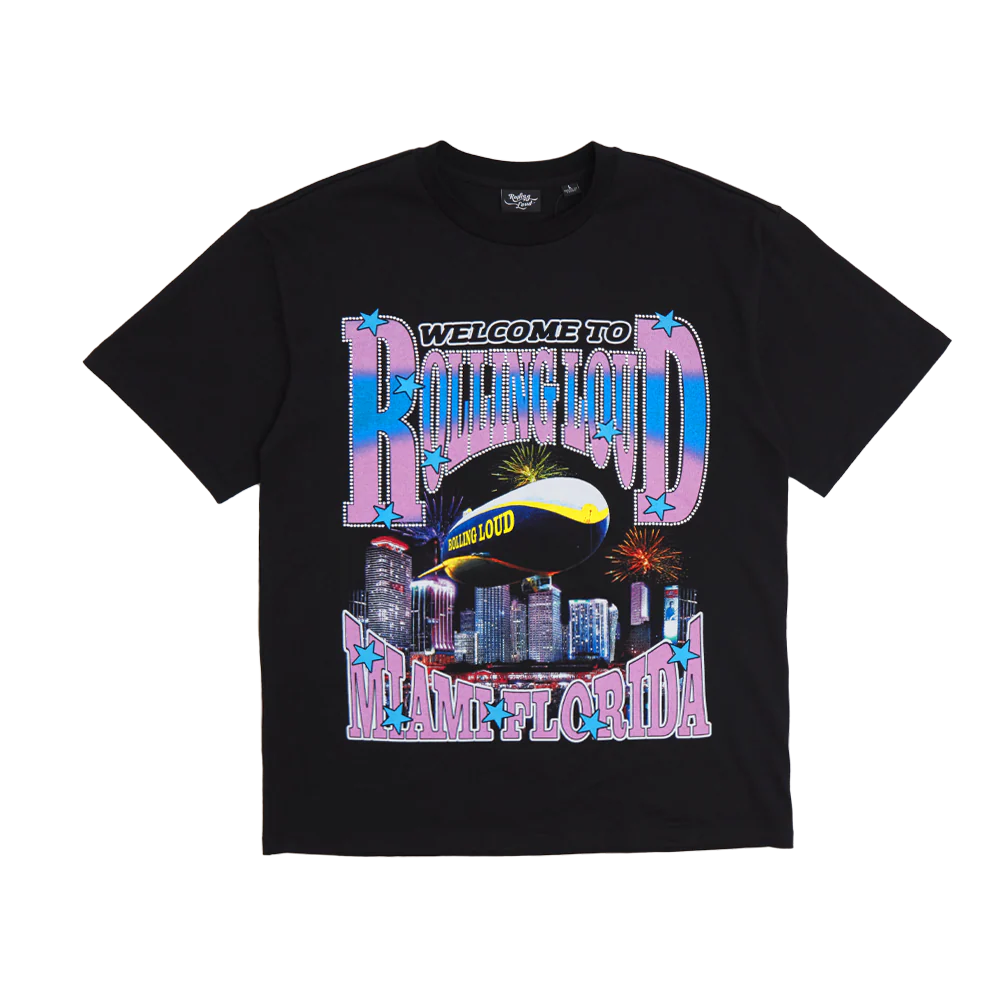 RL Bling T Shirt Black Miami 22
