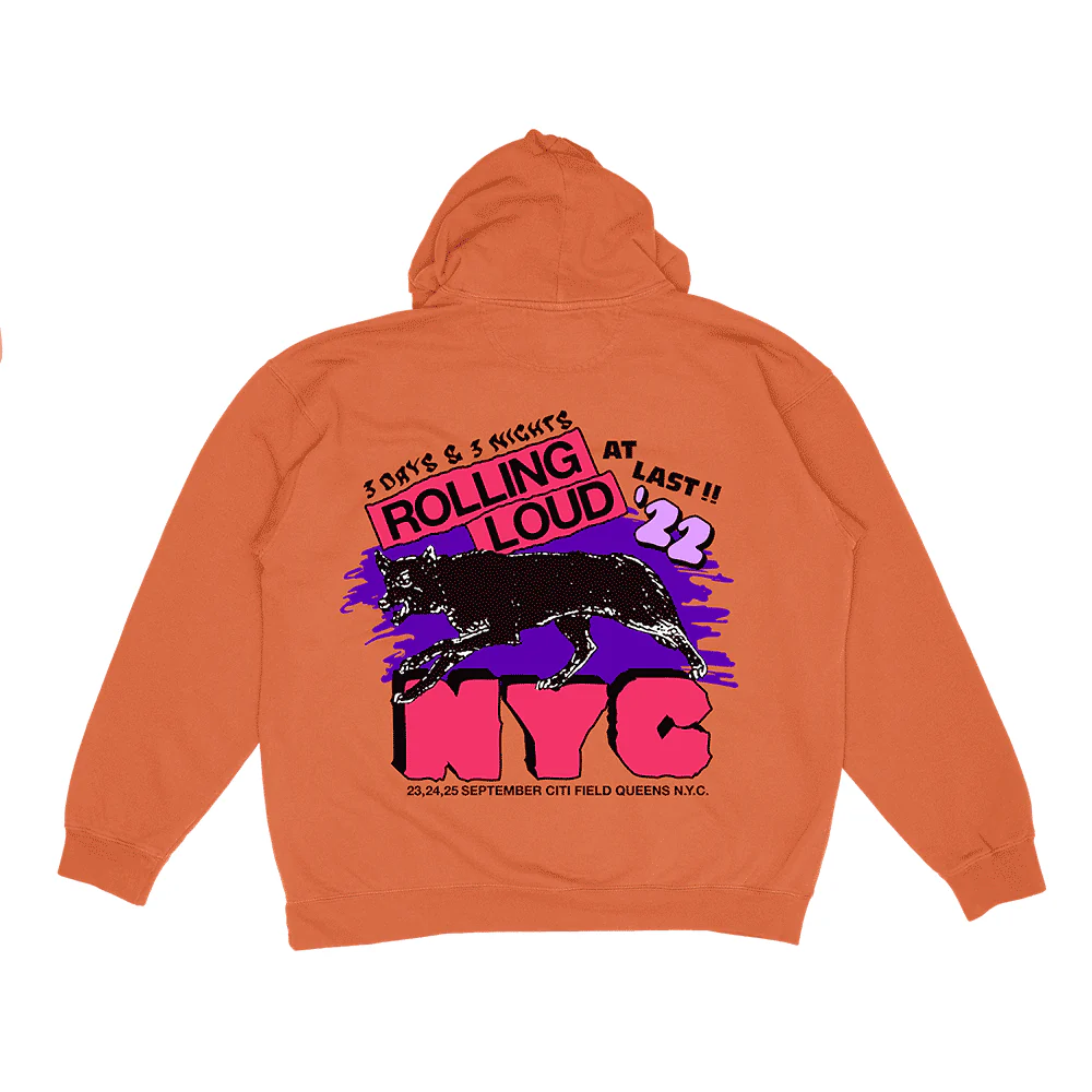 RL Day & Night Hoodie Orange NYC 22