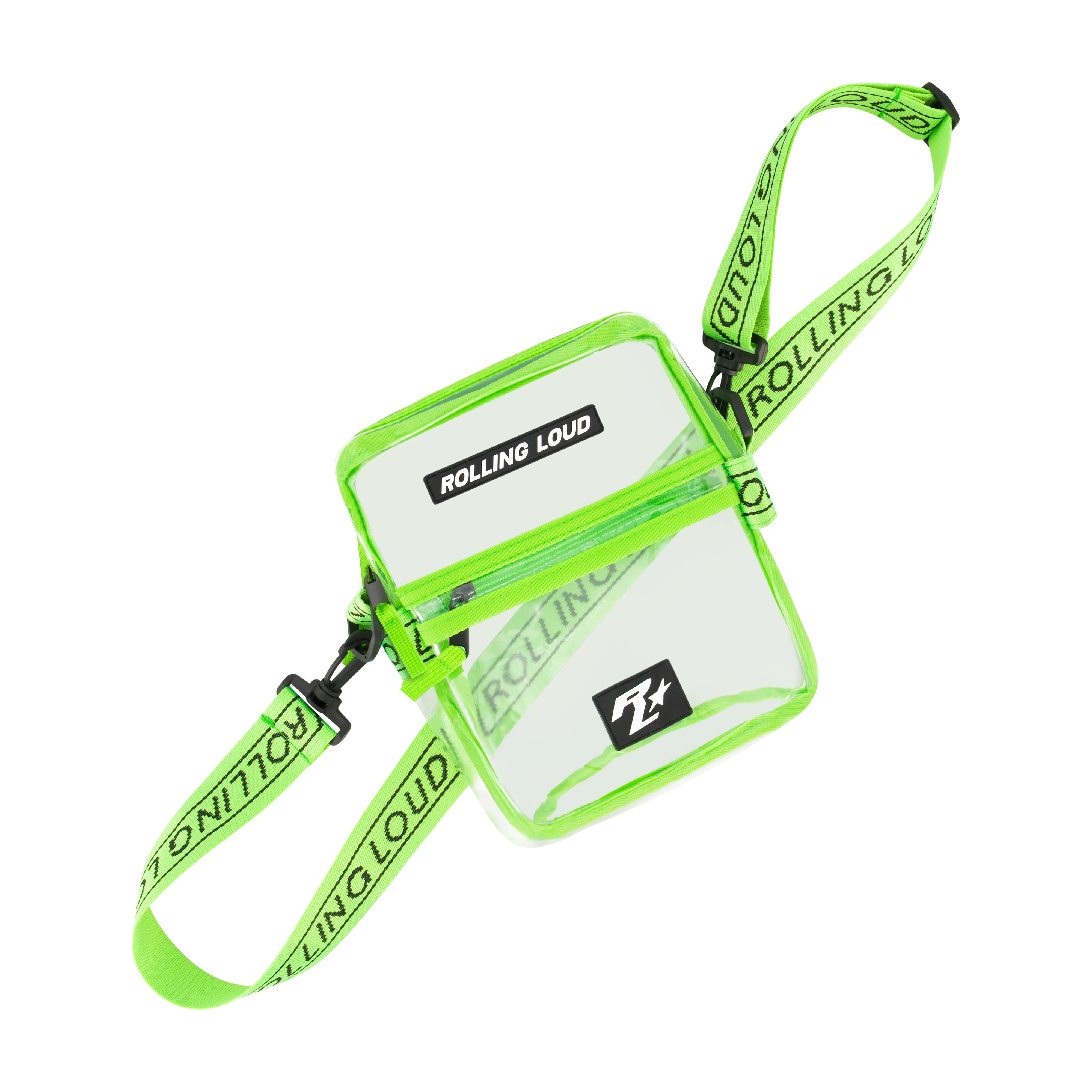 RL Green Clear Shoulder Bag - Festival Approved - Image 2