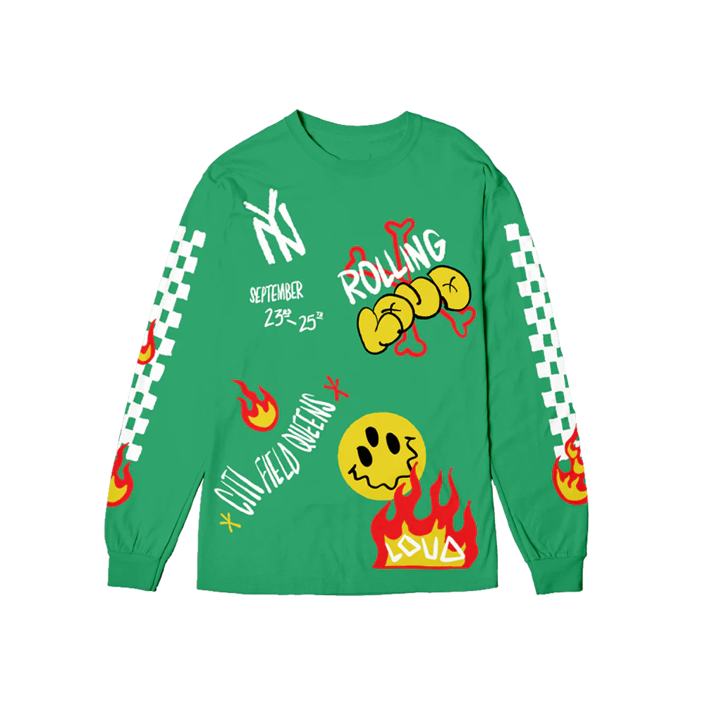RL Hando Long Sleeve Tee Green NYC 22
