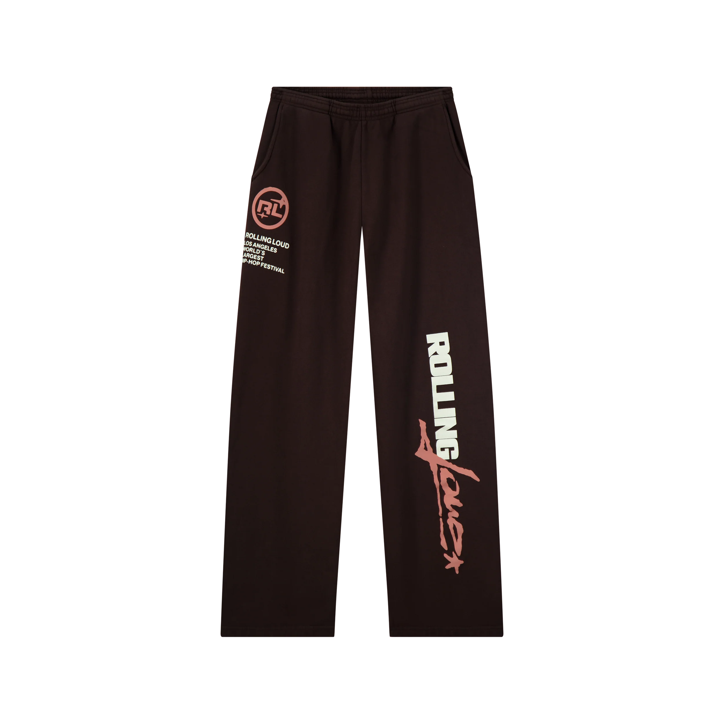 RL LA 24 Flare French Terry Brown Sweatpants