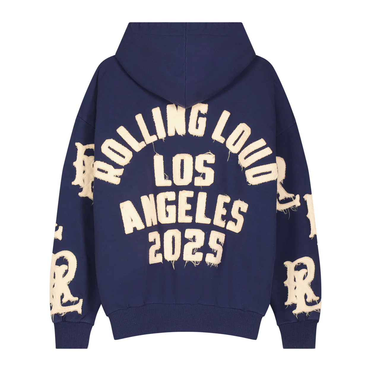 RL LA 25 Applique RLs Navy Zip Hoodie - Image 2