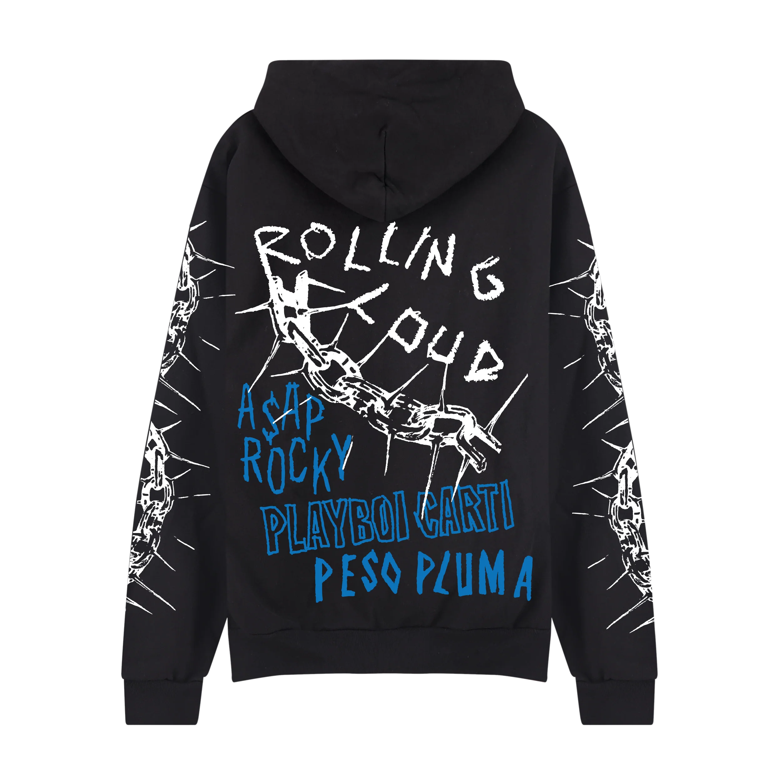 RL LA 25 Barbed Wire Headliners Black Hoodie - Image 2