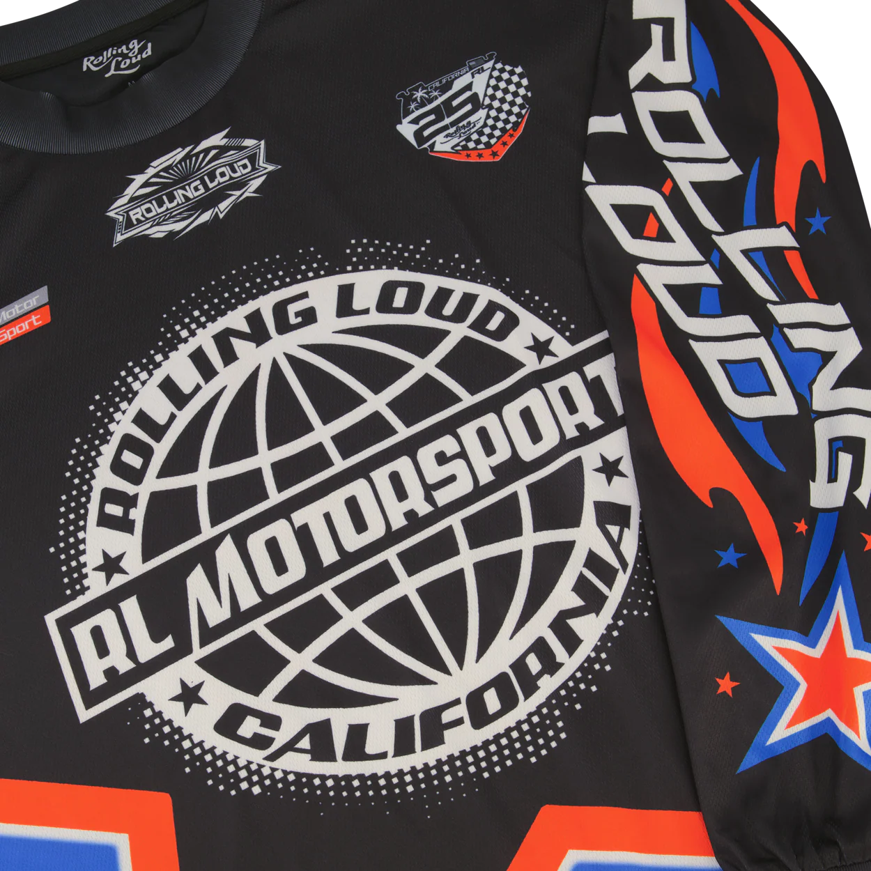 RL LA 25 Blue Motocross Jersey - Image 3