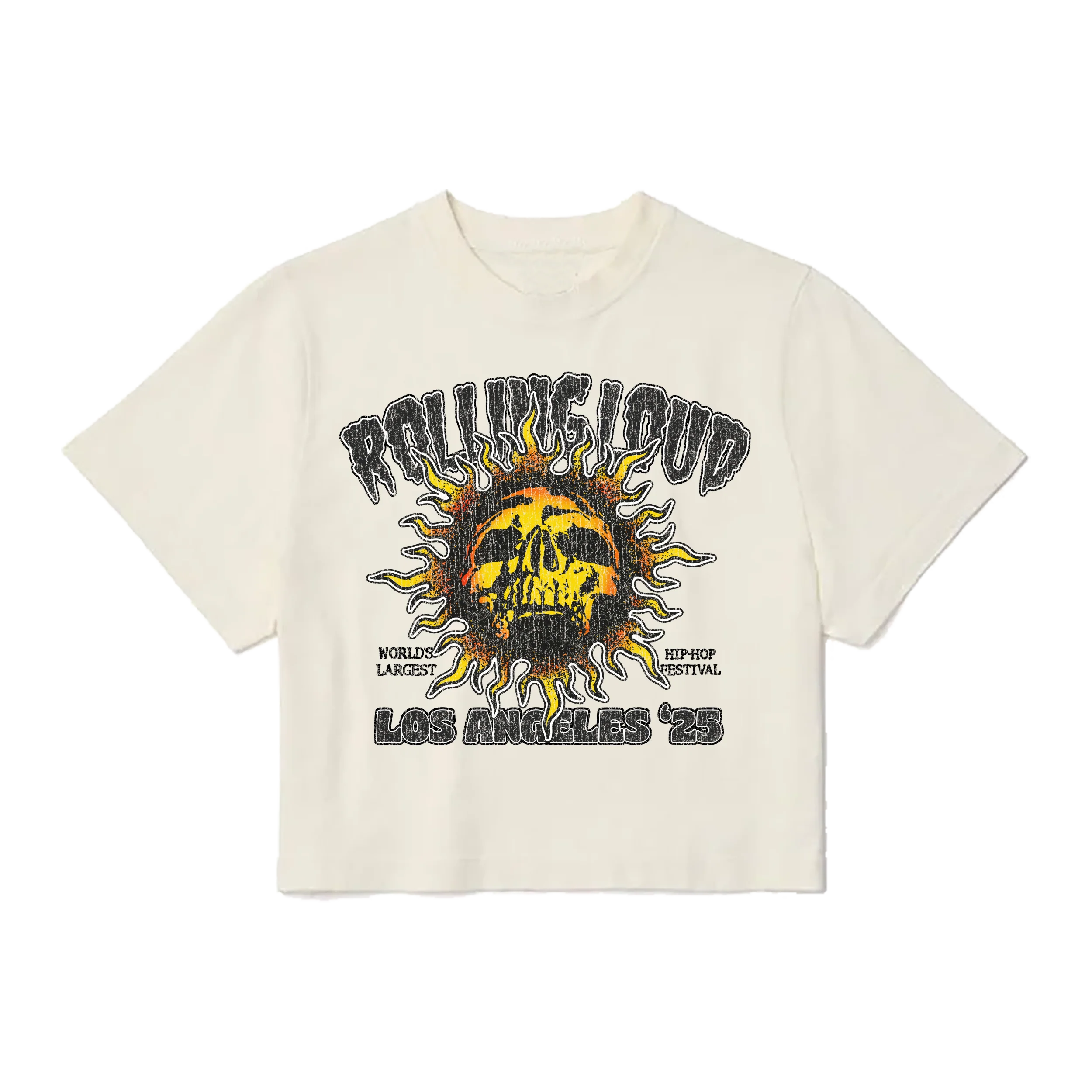RL LA 25 Sun Cream Crop Tee