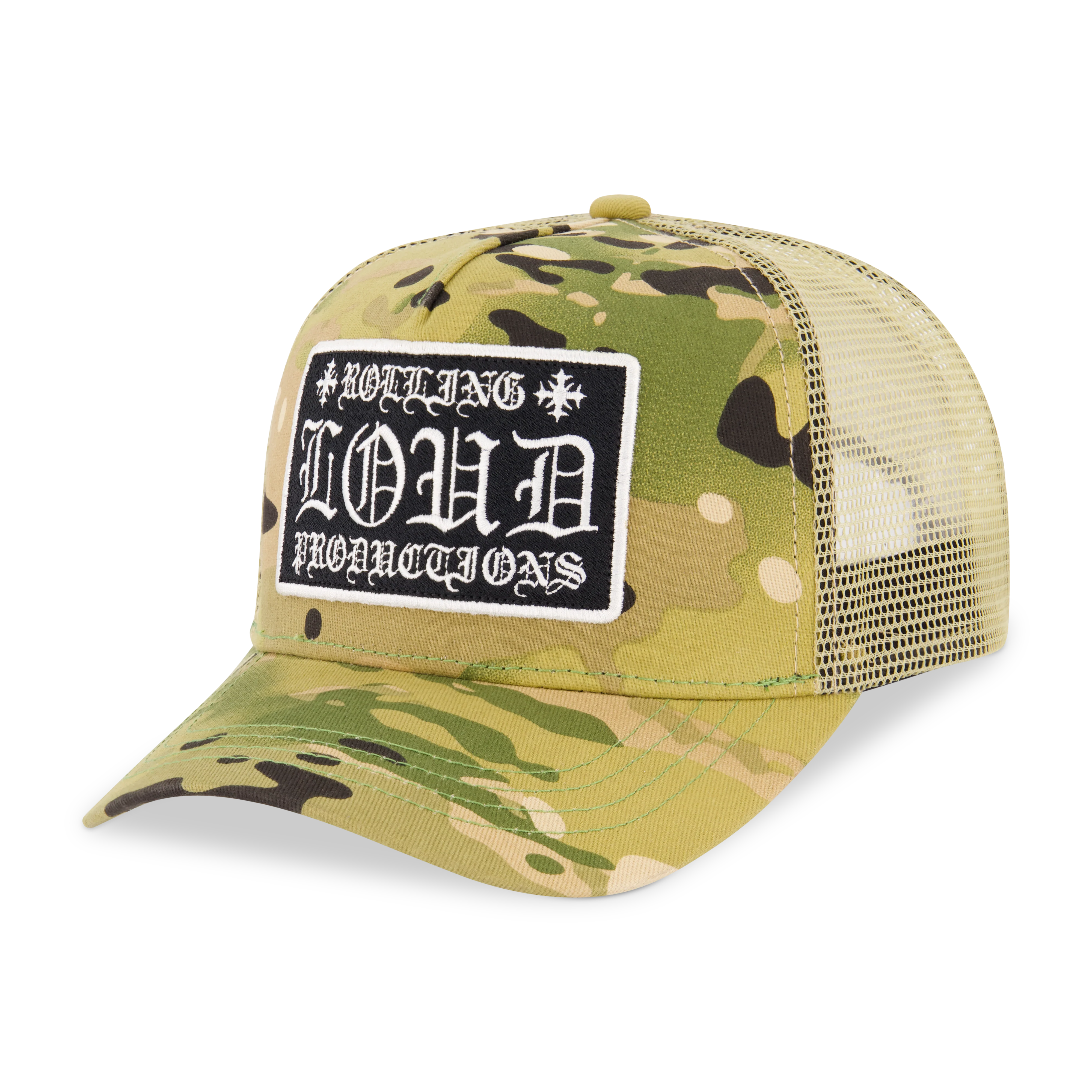Loud Hearts Camo Trucker Hat