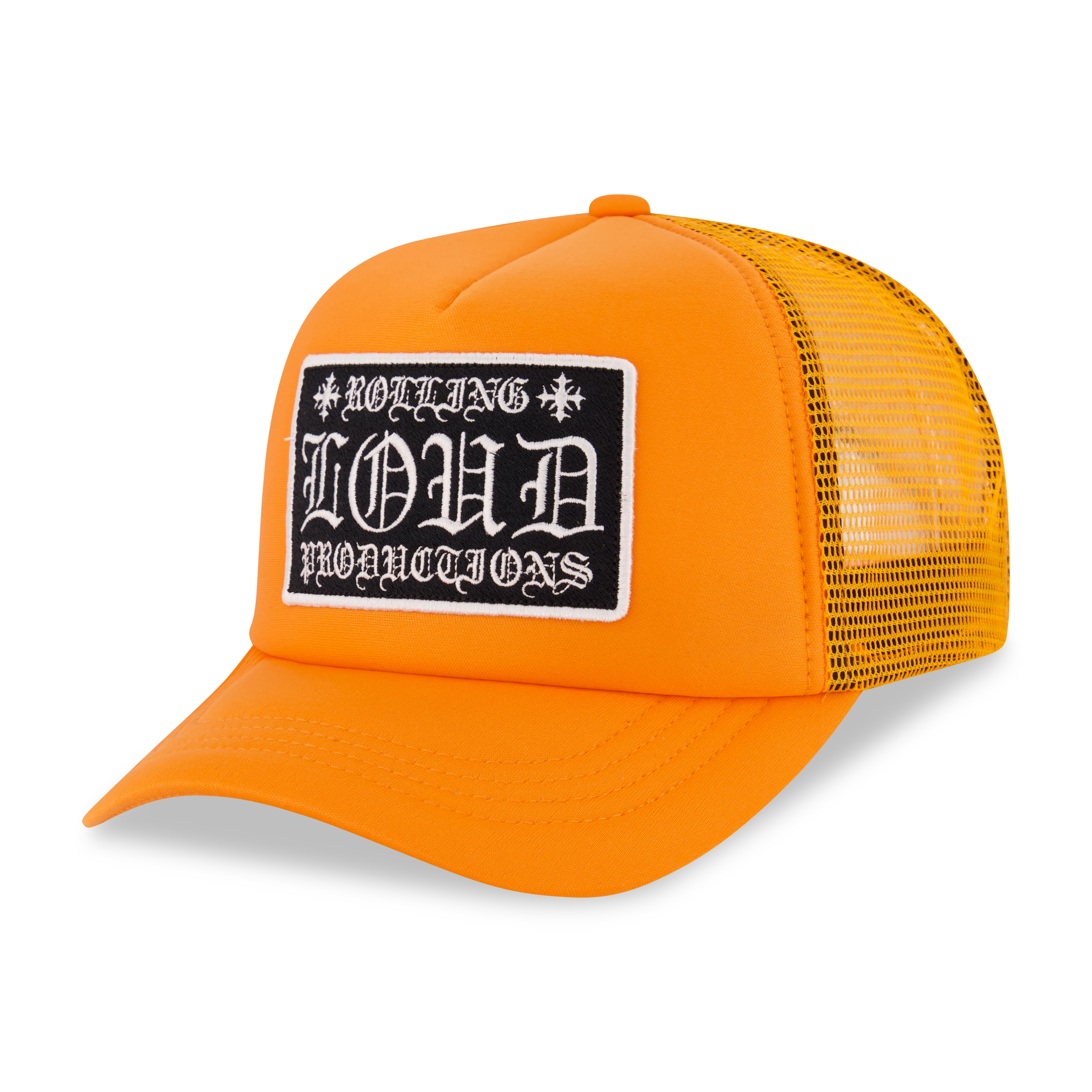 Loud Hearts Orange Trucker Hat
