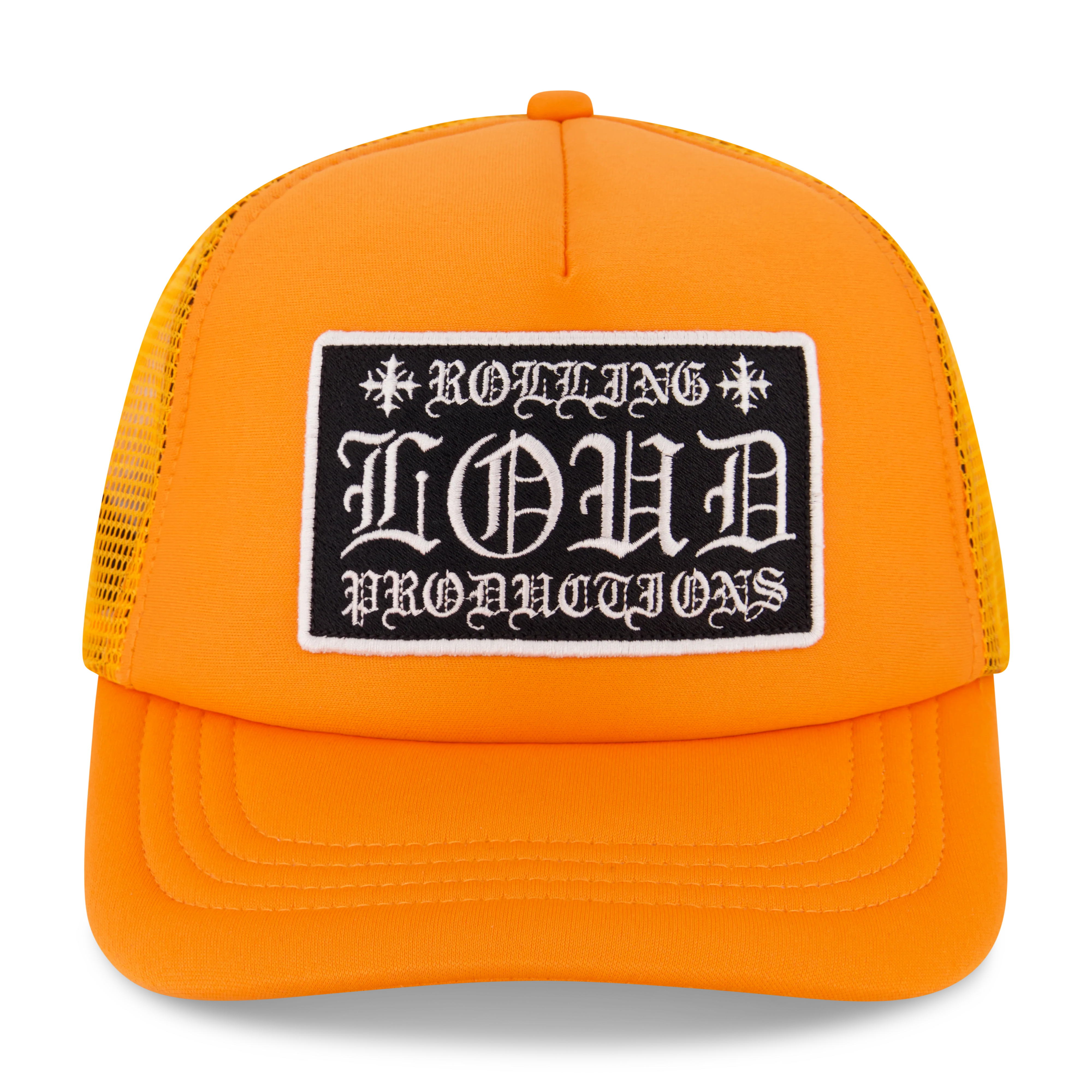 Loud Hearts Orange Trucker Hat - Image 2
