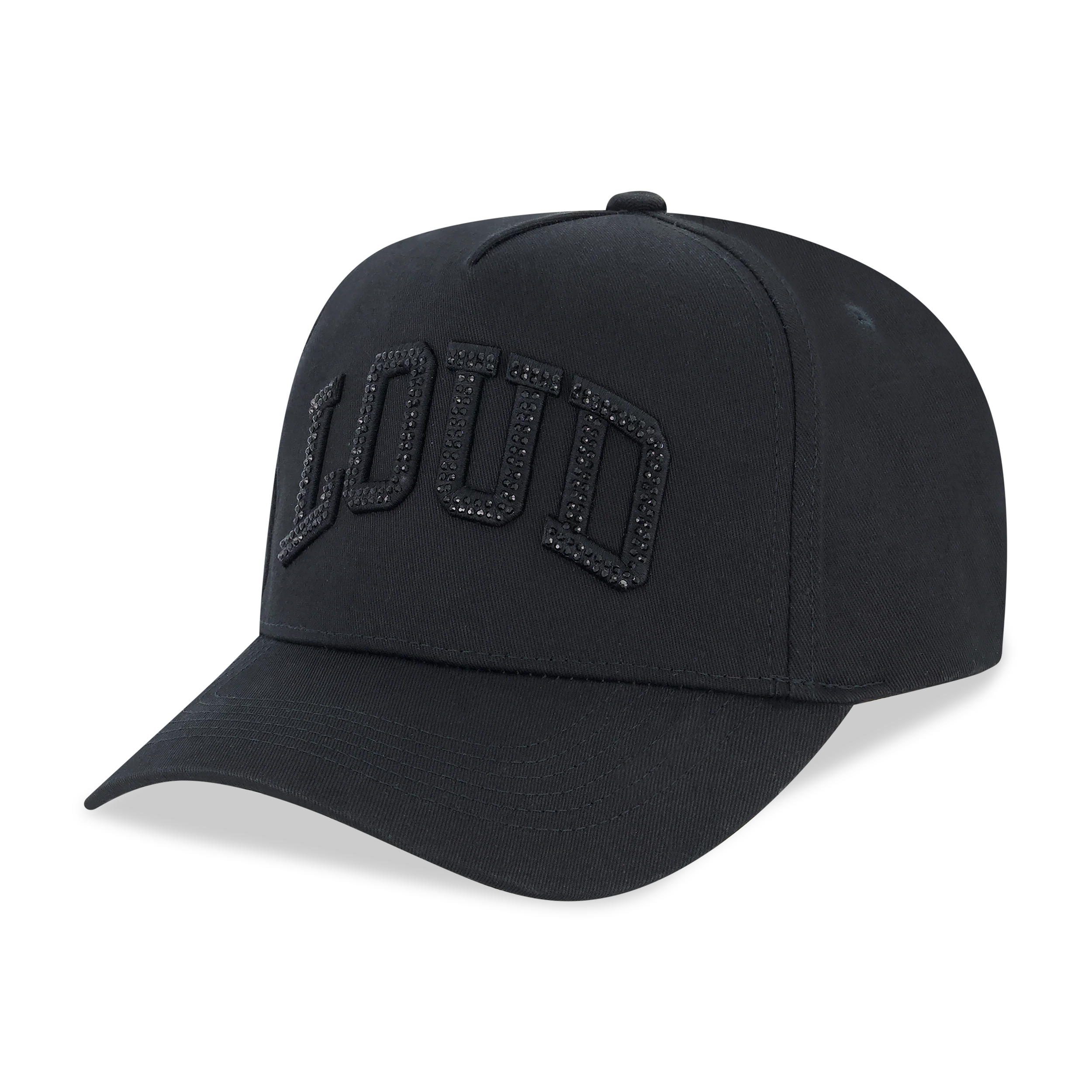 RL LOUD BLACK RHINESTONE SNAPBACK HAT