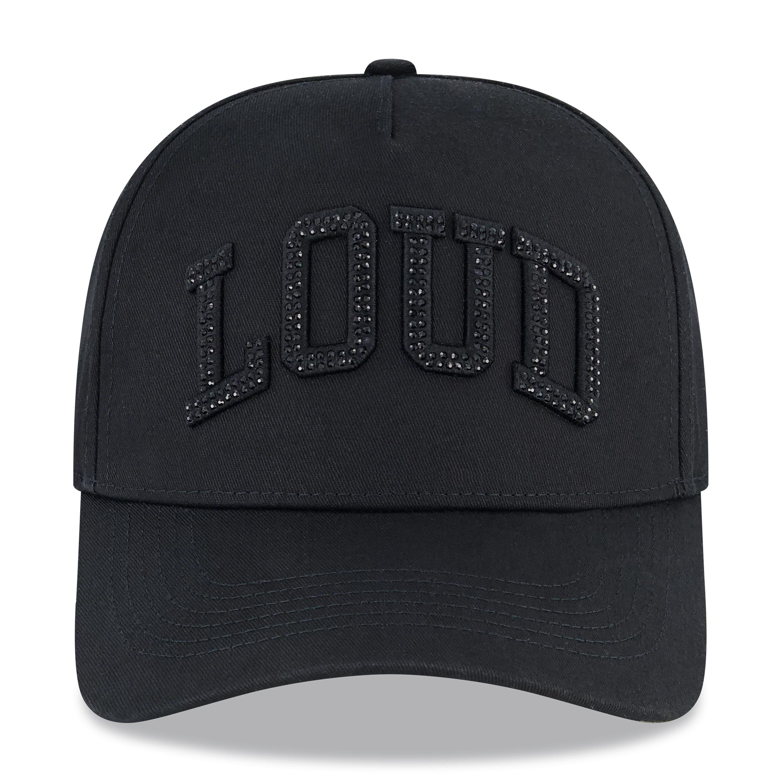 RL LOUD BLACK RHINESTONE SNAPBACK HAT - Image 2