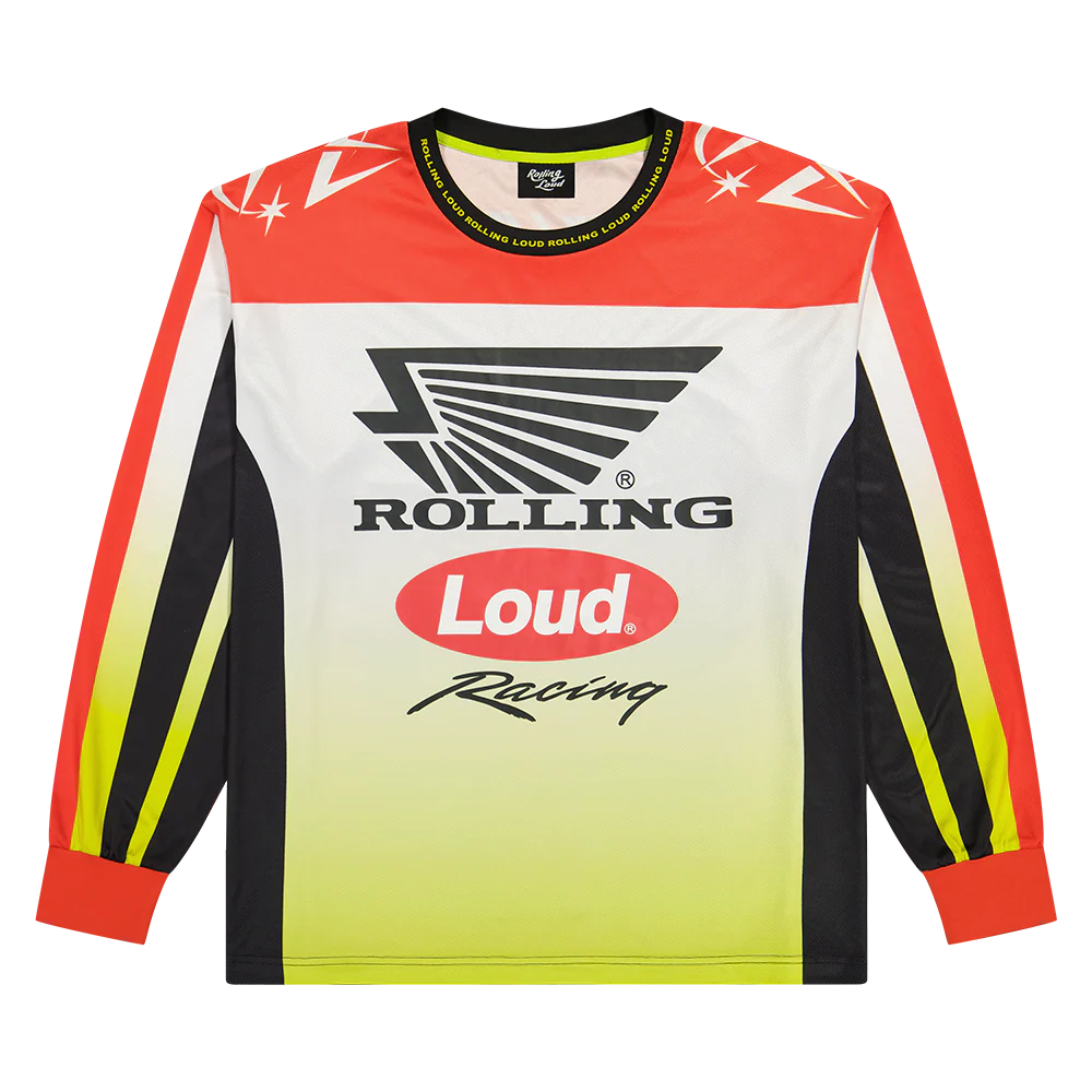 RL LOUD RACER RED AND GOLD MOTO JERSEY