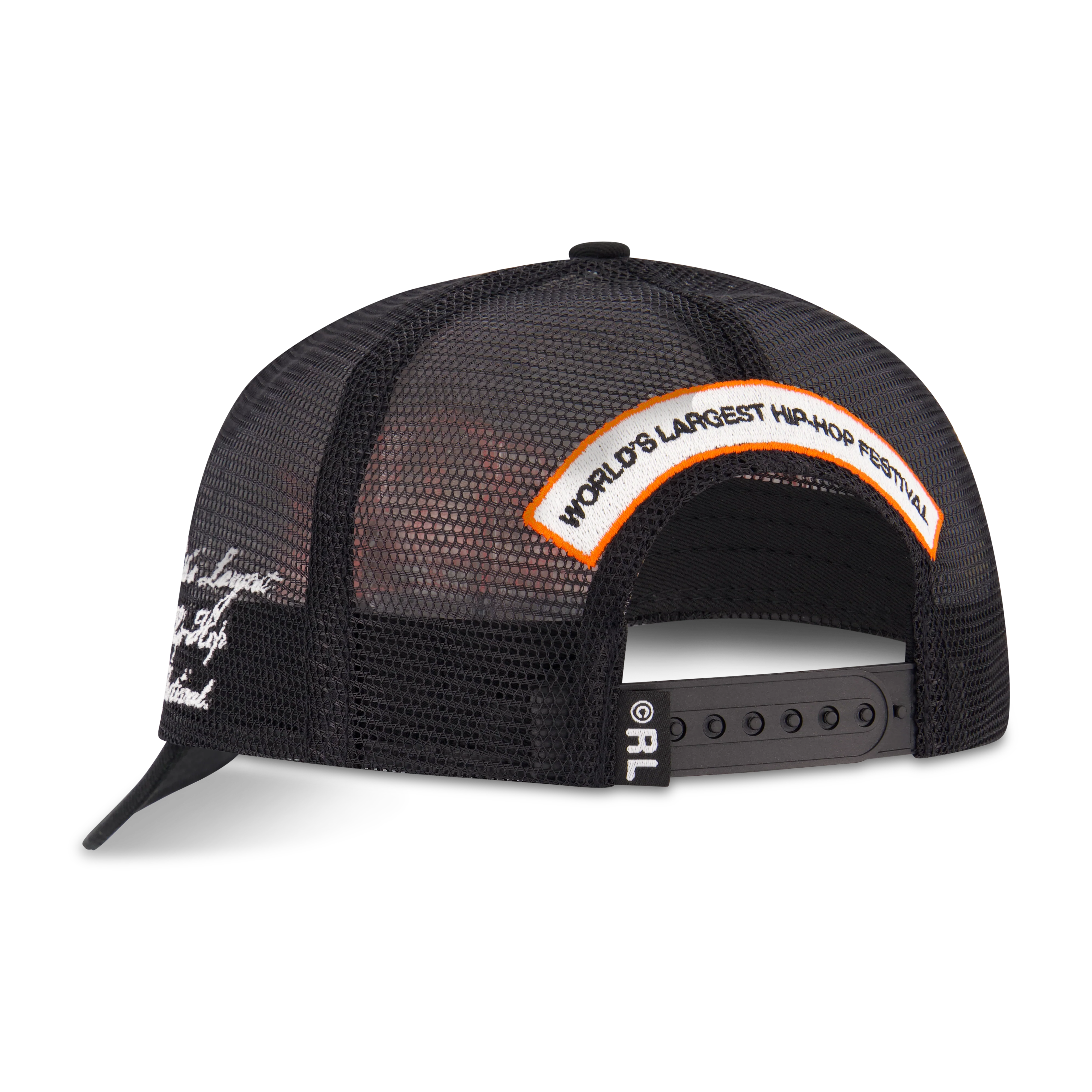 RL Loud Tour Black Mesh Trucker Hat - Image 3