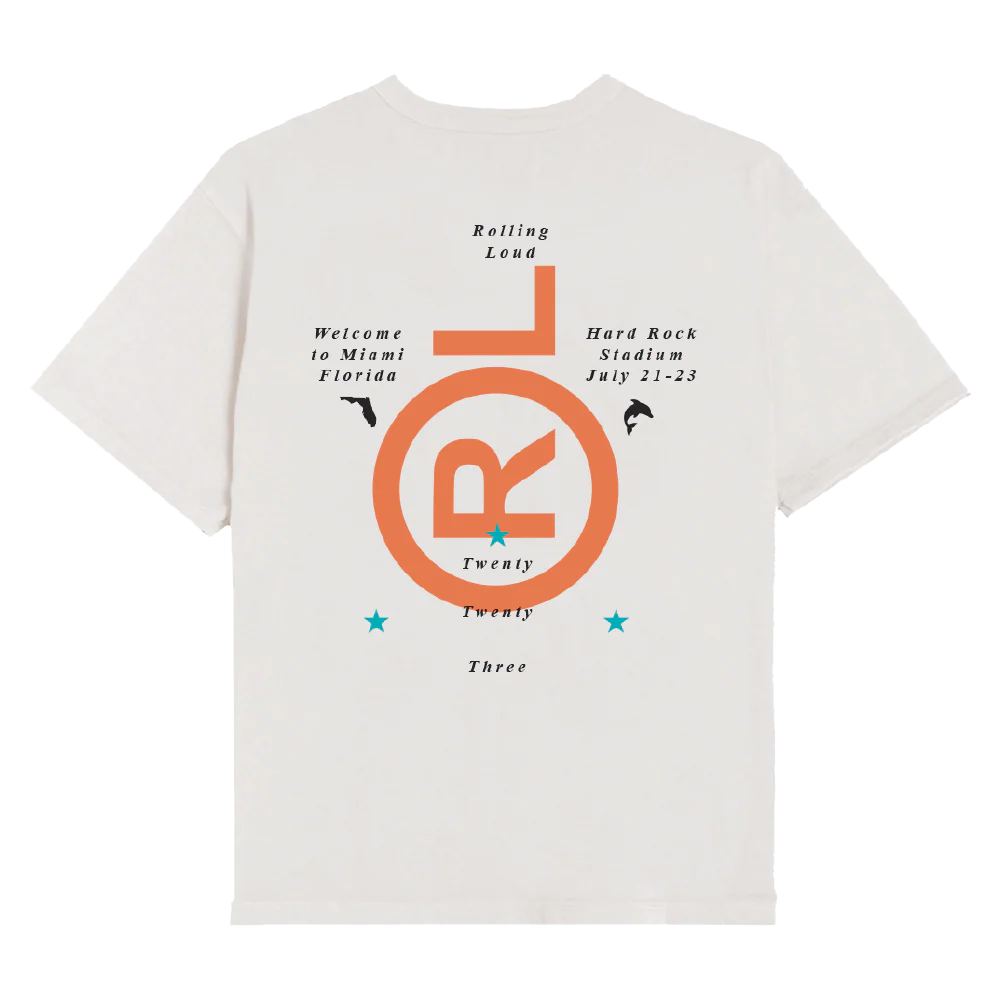 RL Miami 23 Circle White Tee - Image 2