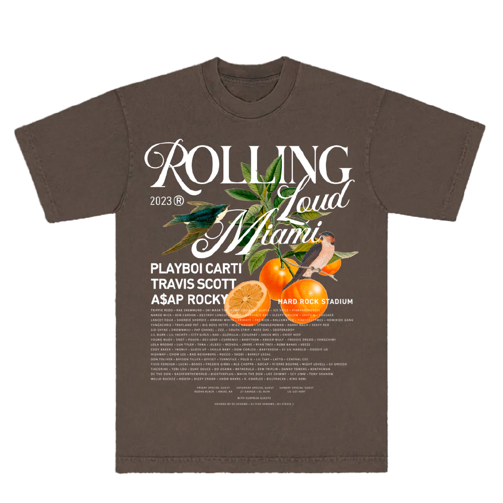RL Miami 23 Oranges Clove Lineup Tee