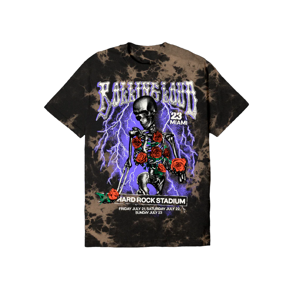 RL Miami 23 Secret Kingdom Bleach Dye Lineup Tee