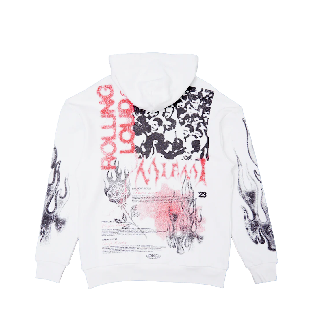 RL Miami 23 Static Vision White Lineup Hoodie - Image 2