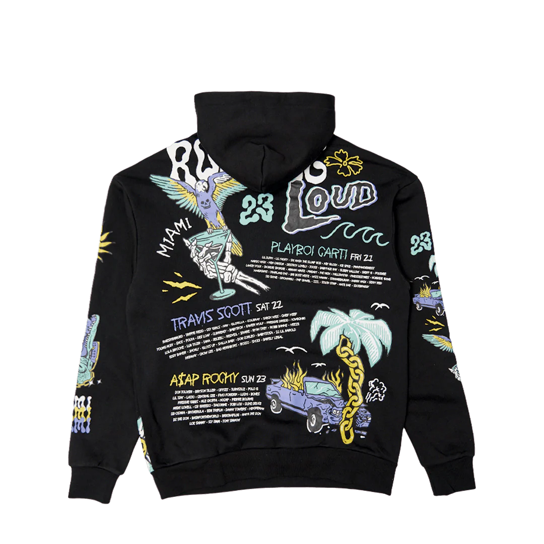 RL Miami 23 Sunshine Delight Black Lineup Hoodie - Image 2
