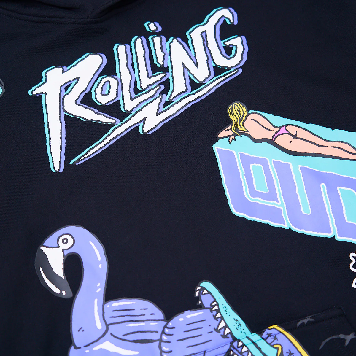 RL Miami 23 Sunshine Delight Black Lineup Hoodie - Image 3
