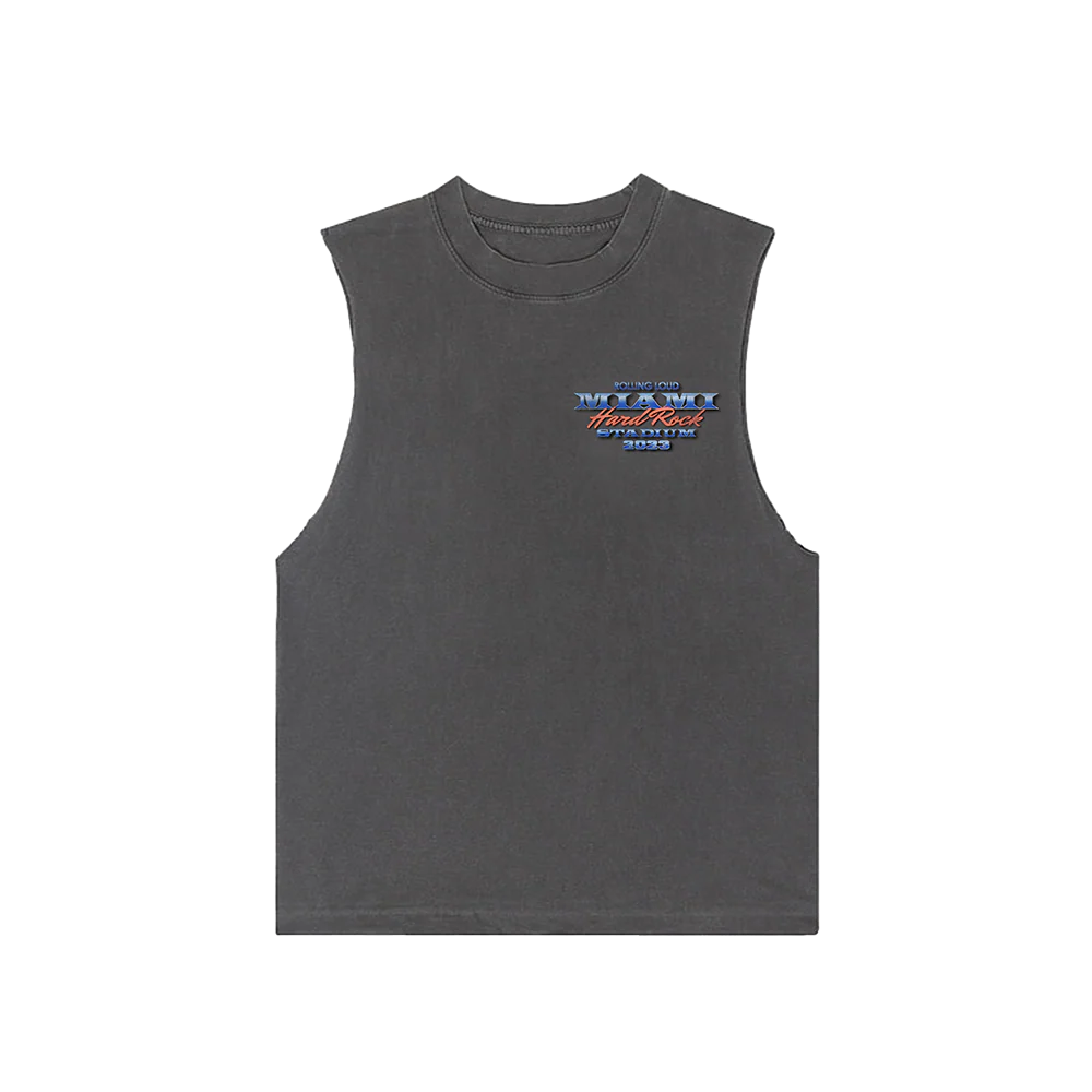 RL Miami 23 Vice Washed Black Sleeveless Tee