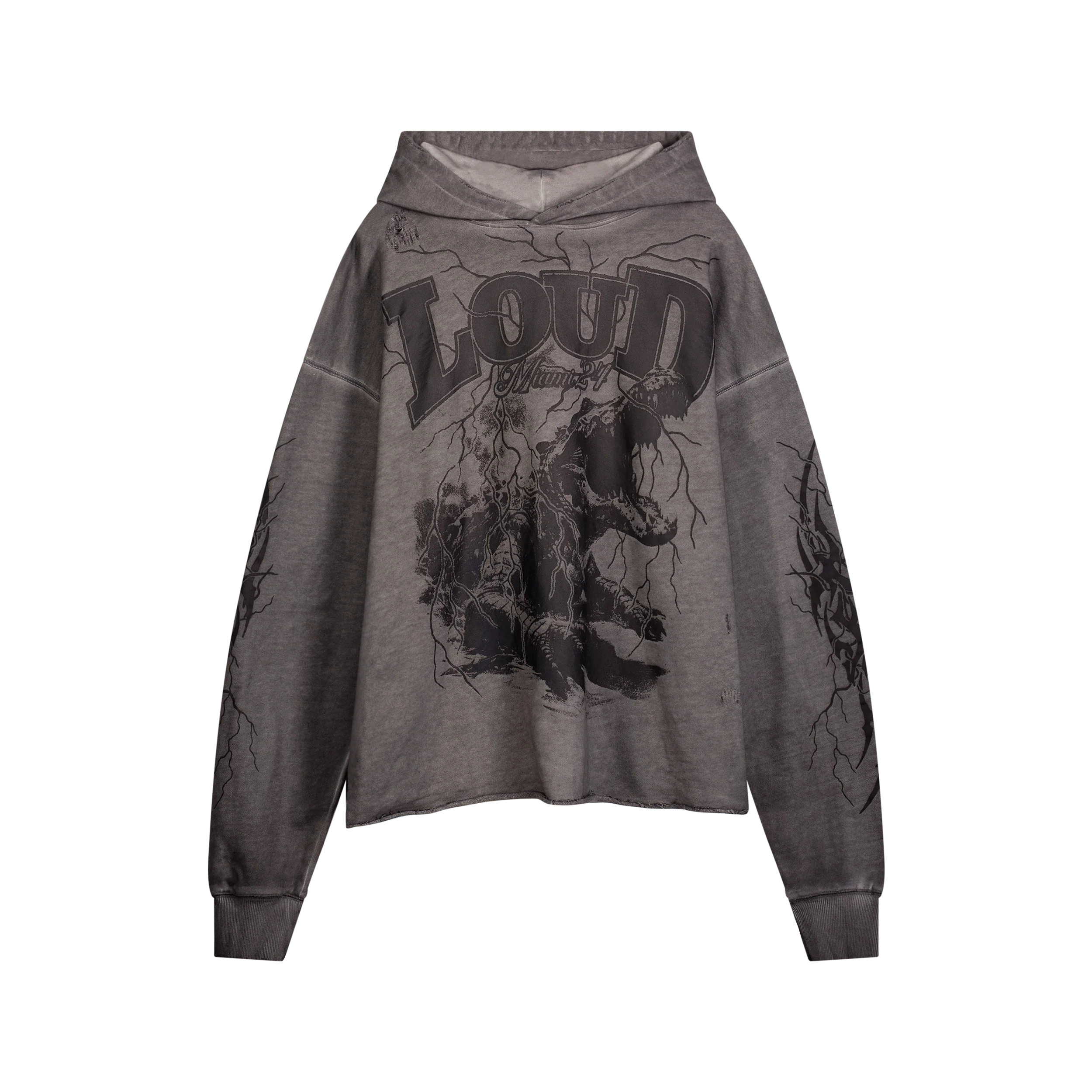 RL Miami 24 Lockjaw Cement Crop Hoodie