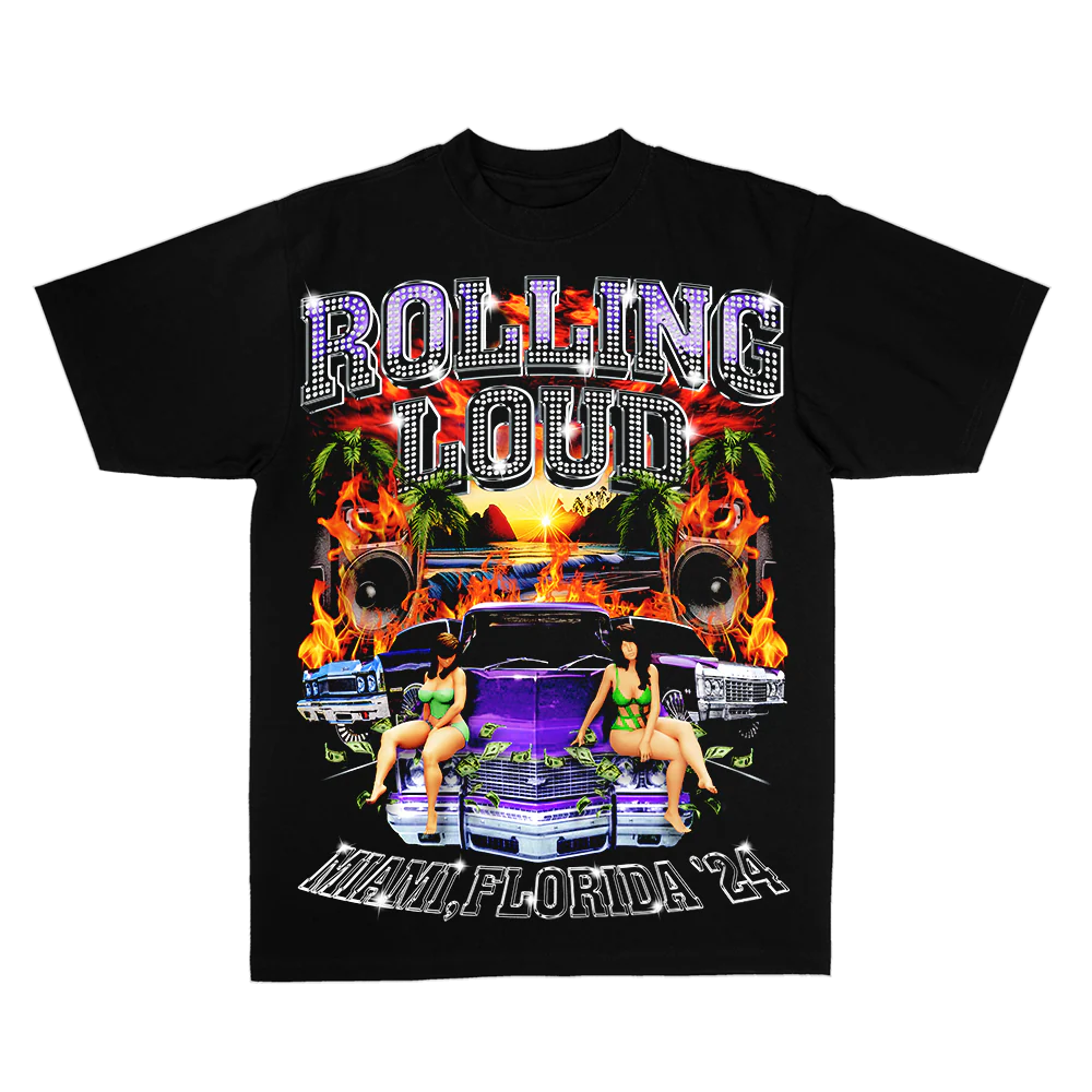 RL Miami Girls n' Cars Black Lineup Tee