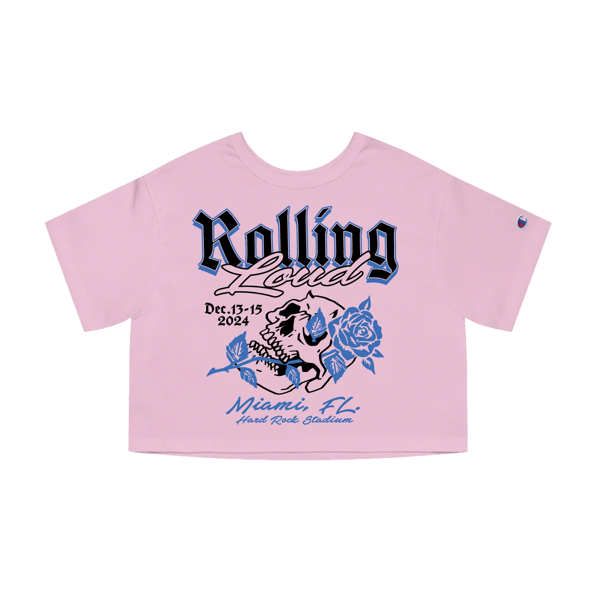 RL Miami Loud Lust Pink Crop Tee