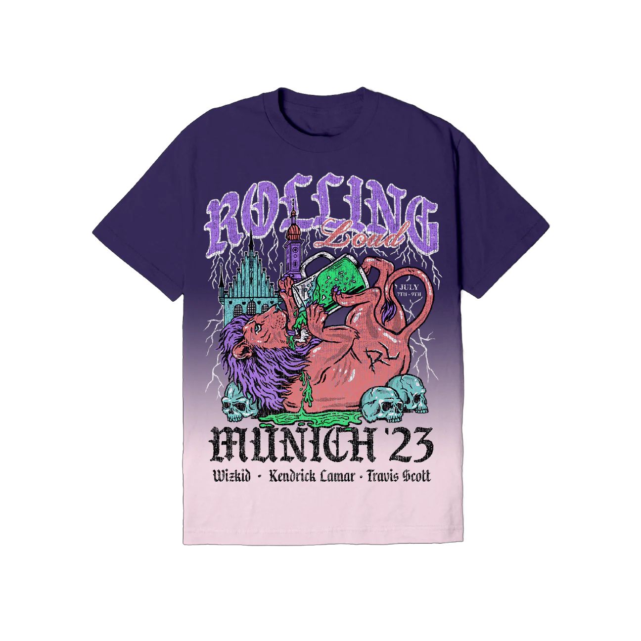 RL Munich 23 Bottoms Up Purple Lineup Tee