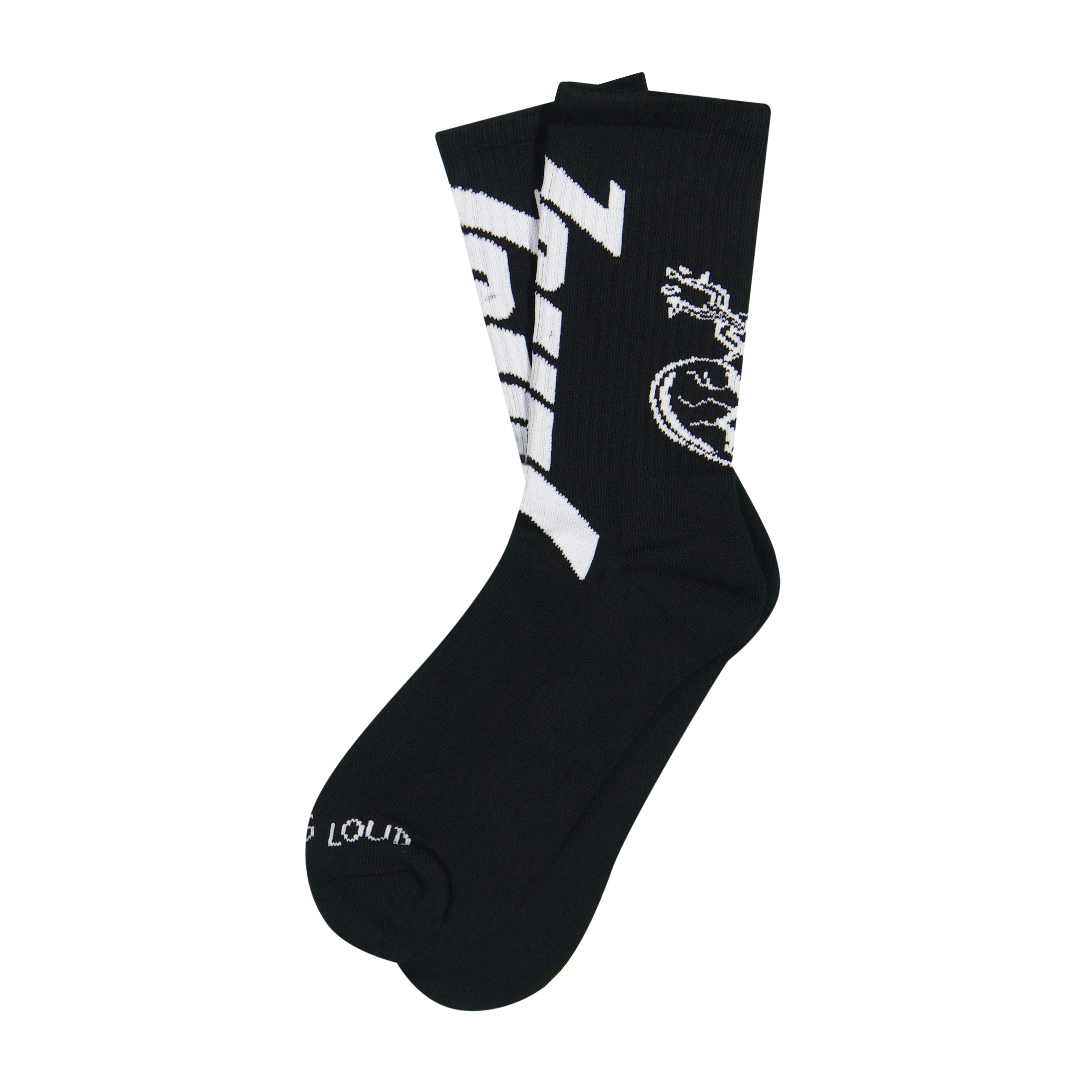 RL On Lock Black Socks