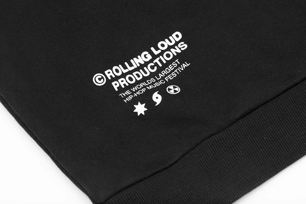 RL Productions Black French Terry Crewneck Sweatshirt - Image 3