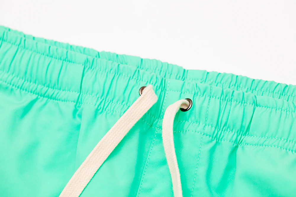 RL Productions Aqua Iridescent Nylon Shorts - Image 3